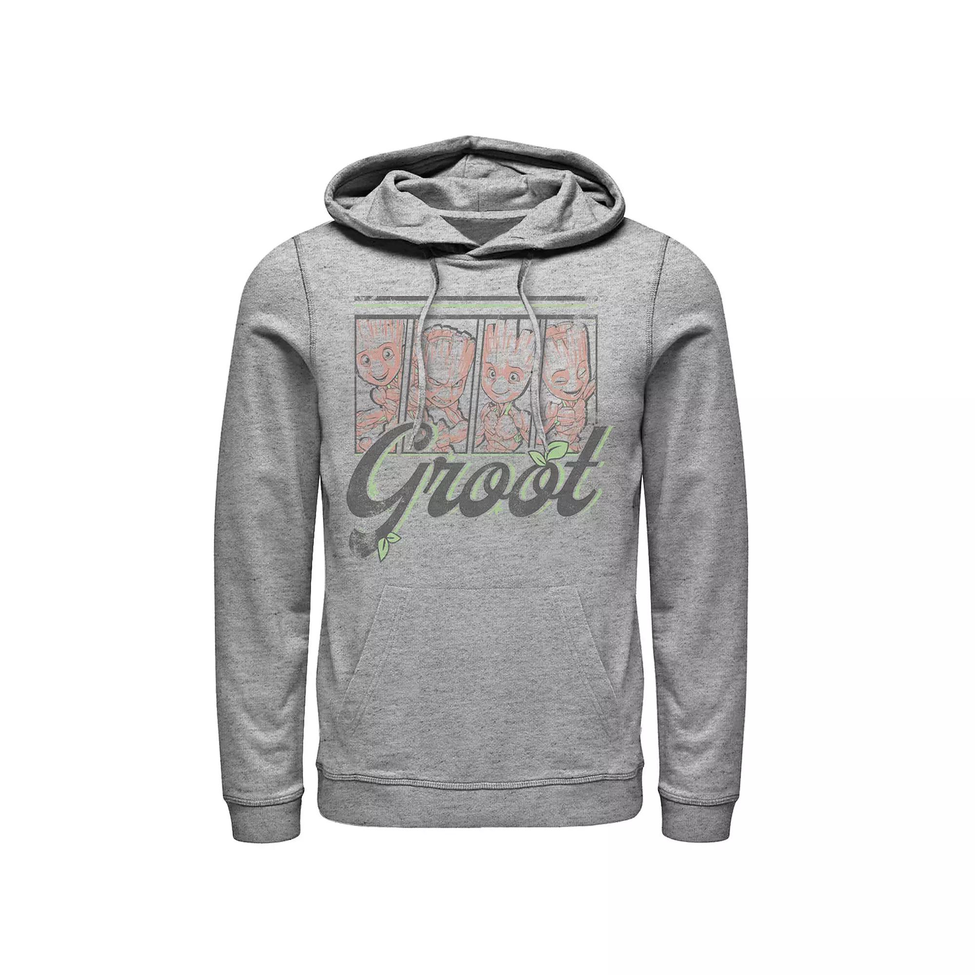 Men's Marvel Guardians Of The Galaxy Cute Groot Panels Hoodie,  Product Image