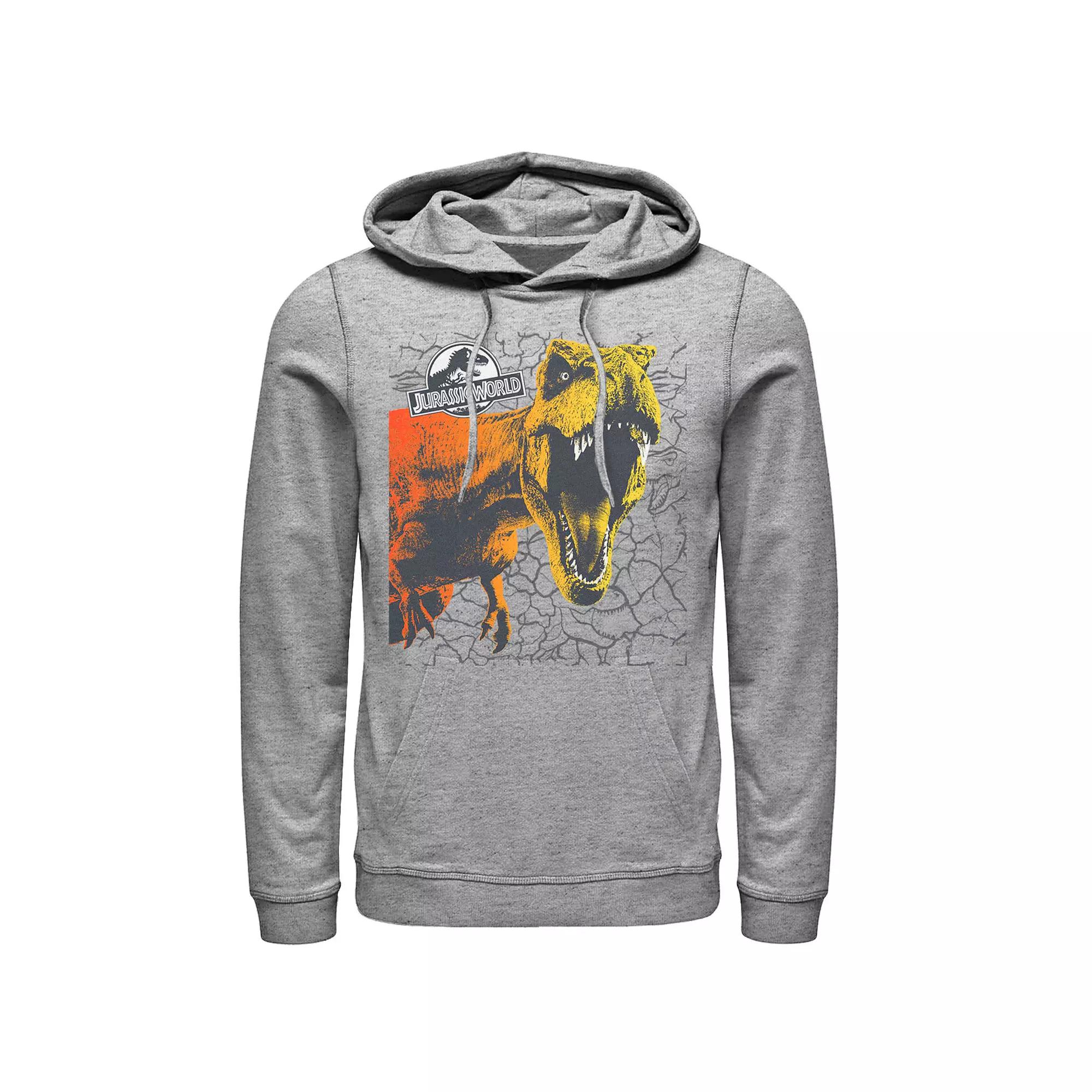 Men's Jurassic World Two T-Rex Color Pop Cracks Hoodie,  Product Image