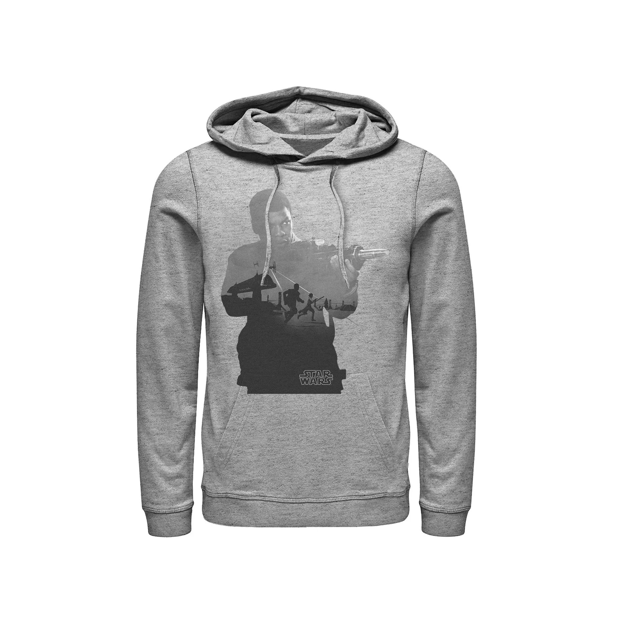 Men's Star Wars Finn Silhouette Fill Graphic Pullover Hoodie,  Product Image