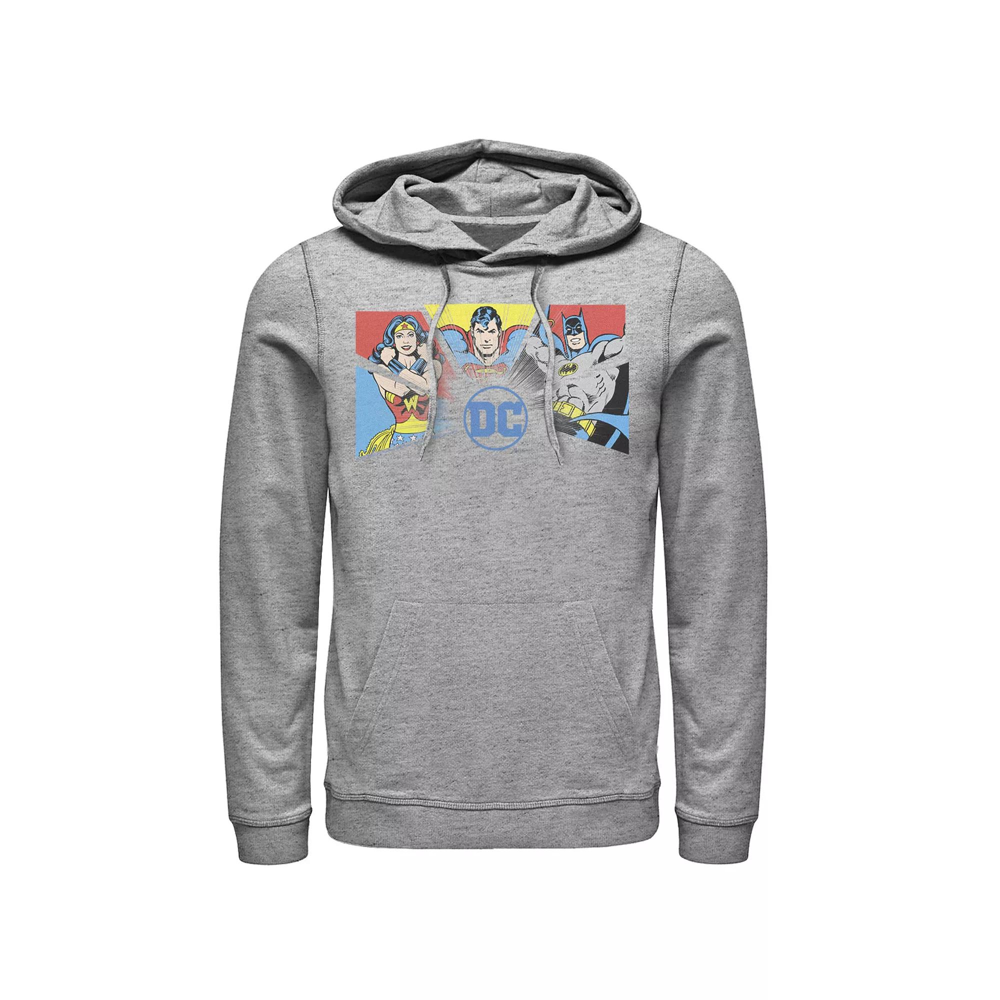 Men's NASA Red Blue Stripe Minimal Logo Vintage Graphic Hoodie,  Product Image