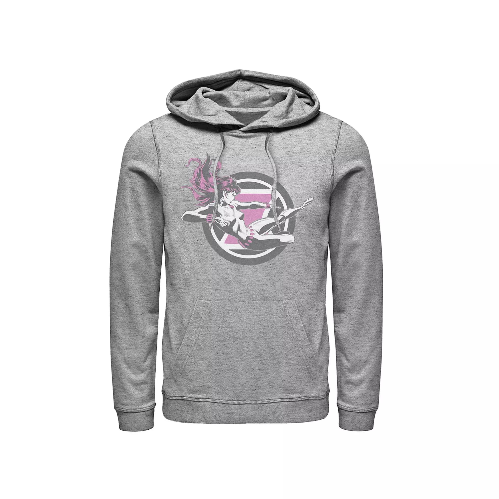 Men's Marvel Black Widow Flying Kick Hoodie,  Product Image