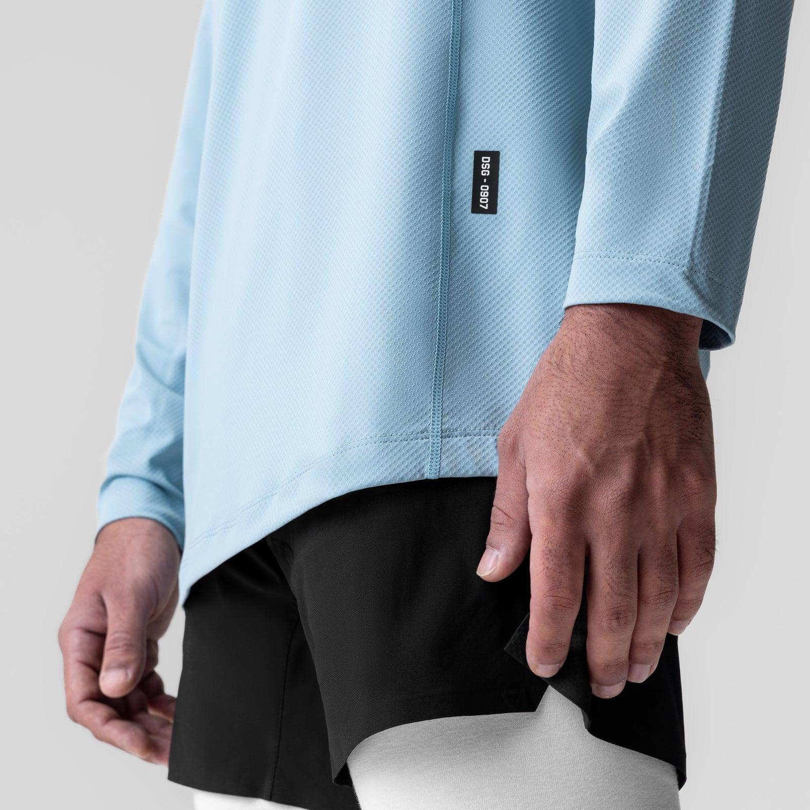 0907. AeroSilver® Training Long Sleeve - Slate Grey "Space Bracket" Product Image
