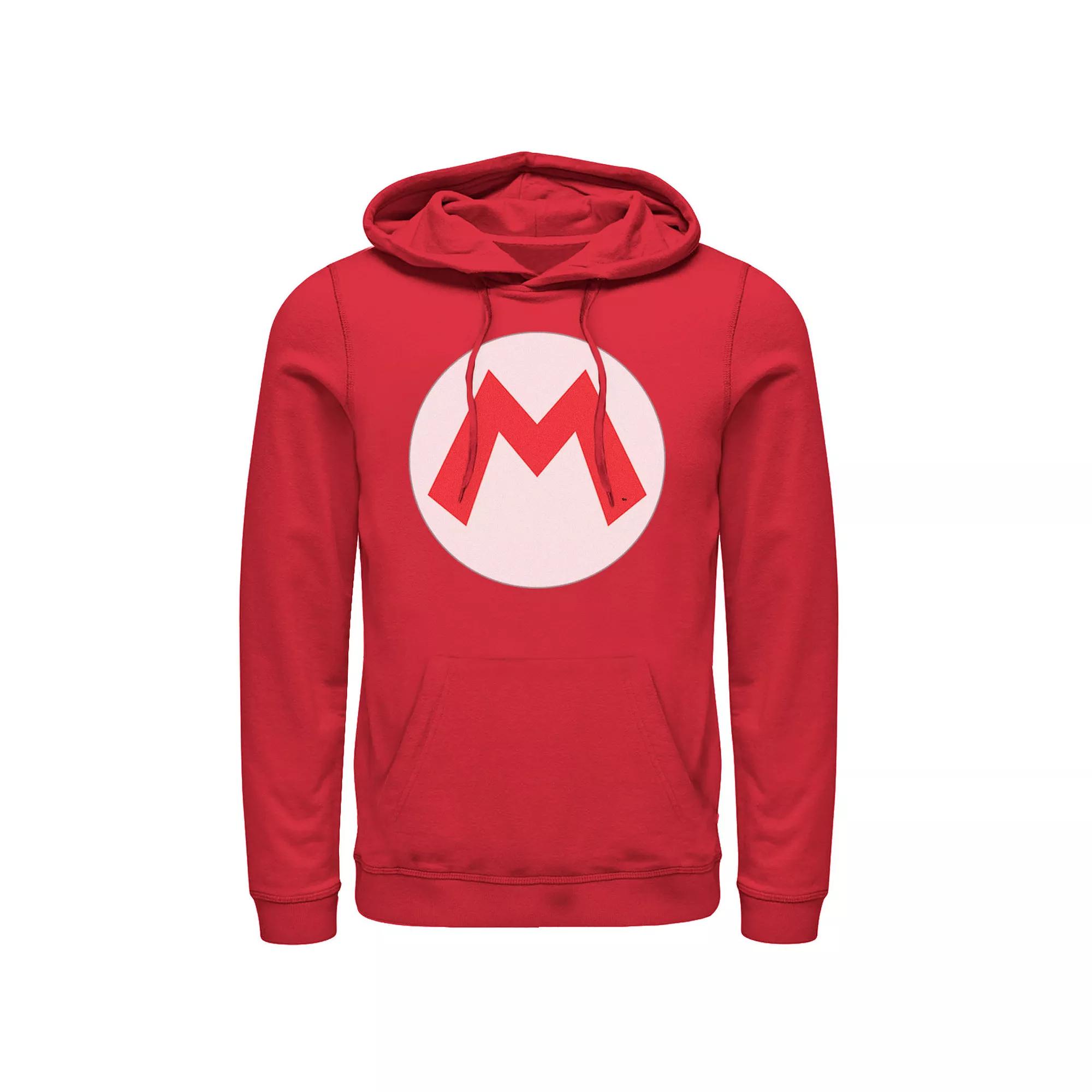 Men's Nintendo Super Mario Icon Costume Hoodie, Size: XXL, Red Product Image