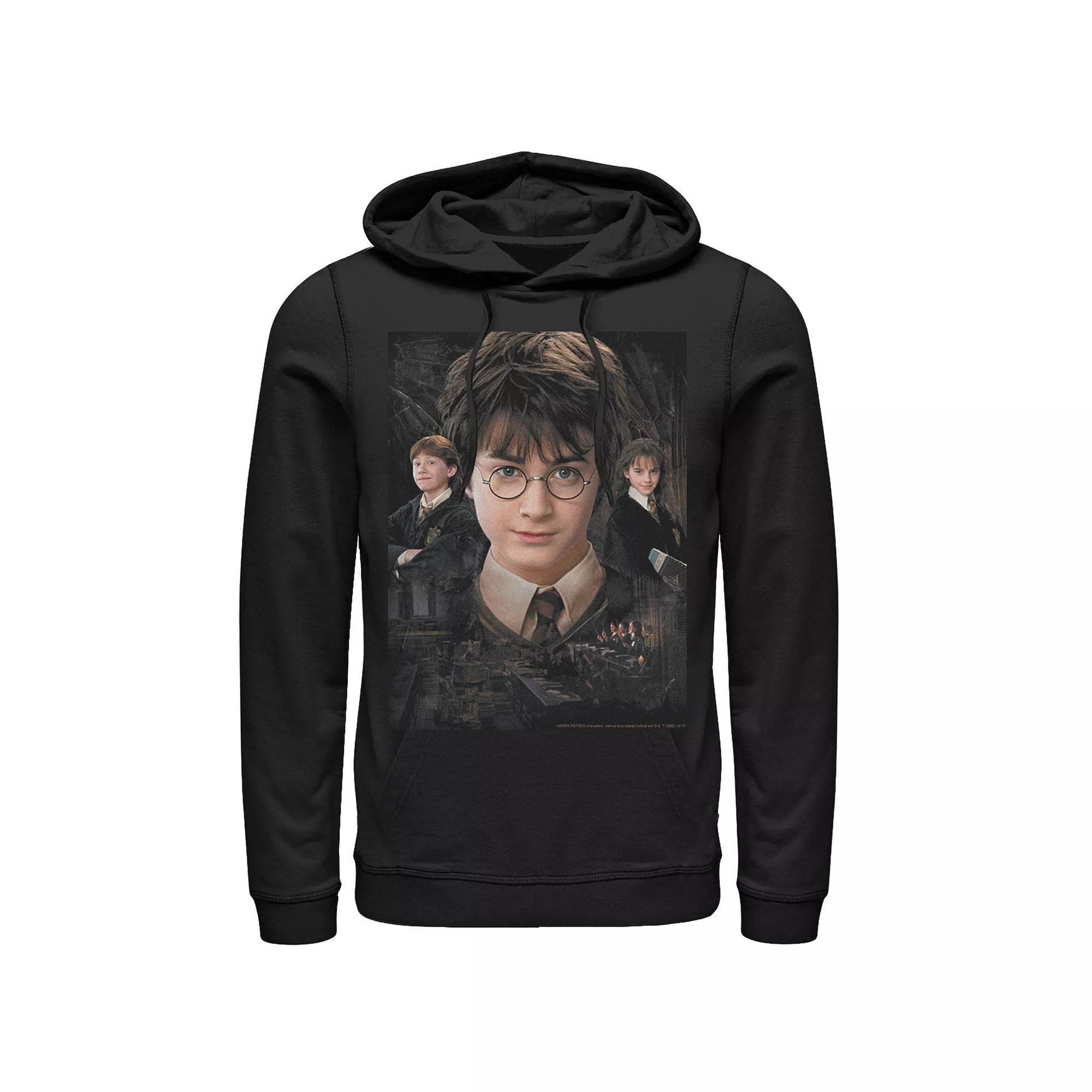 Men's Harry Potter Chamber Of Secrets Harry Ron Hermione Poster Graphic Pullover Hoodie,  Product Image