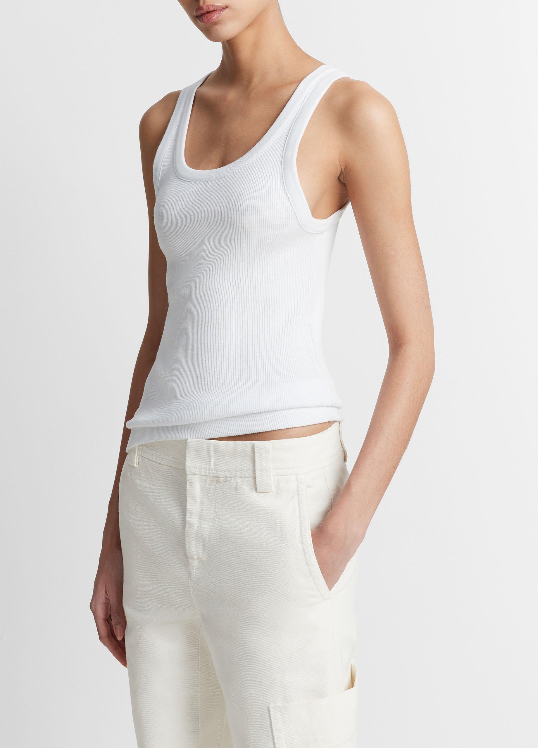 Ribbed Scoop-Neck Tank Product Image