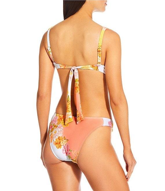 Antonio Melani Patchwork Floral Tripunto Underwire Bralette Swim Top Product Image