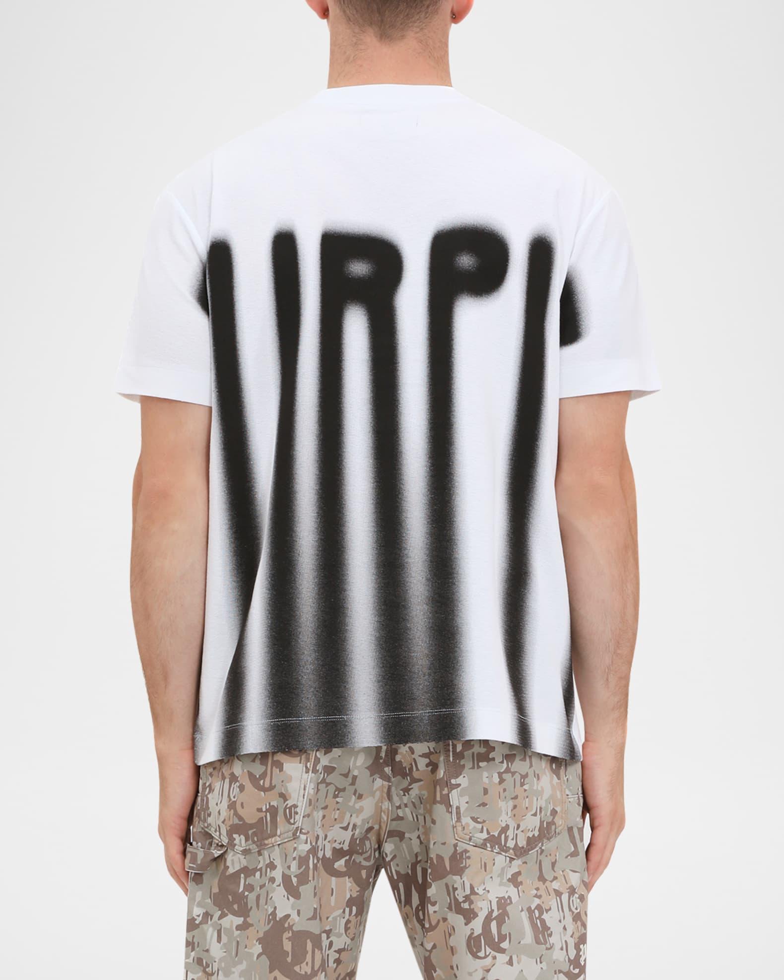 Men's Short-Sleeve Textured Blurred Logo Tee Product Image