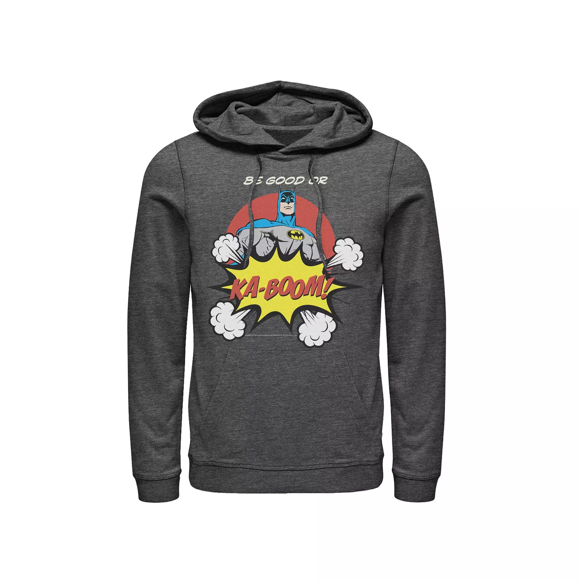 Men's DC Comics Batman Ka-Boom Pop Art Text Poster Hoodie,  Product Image