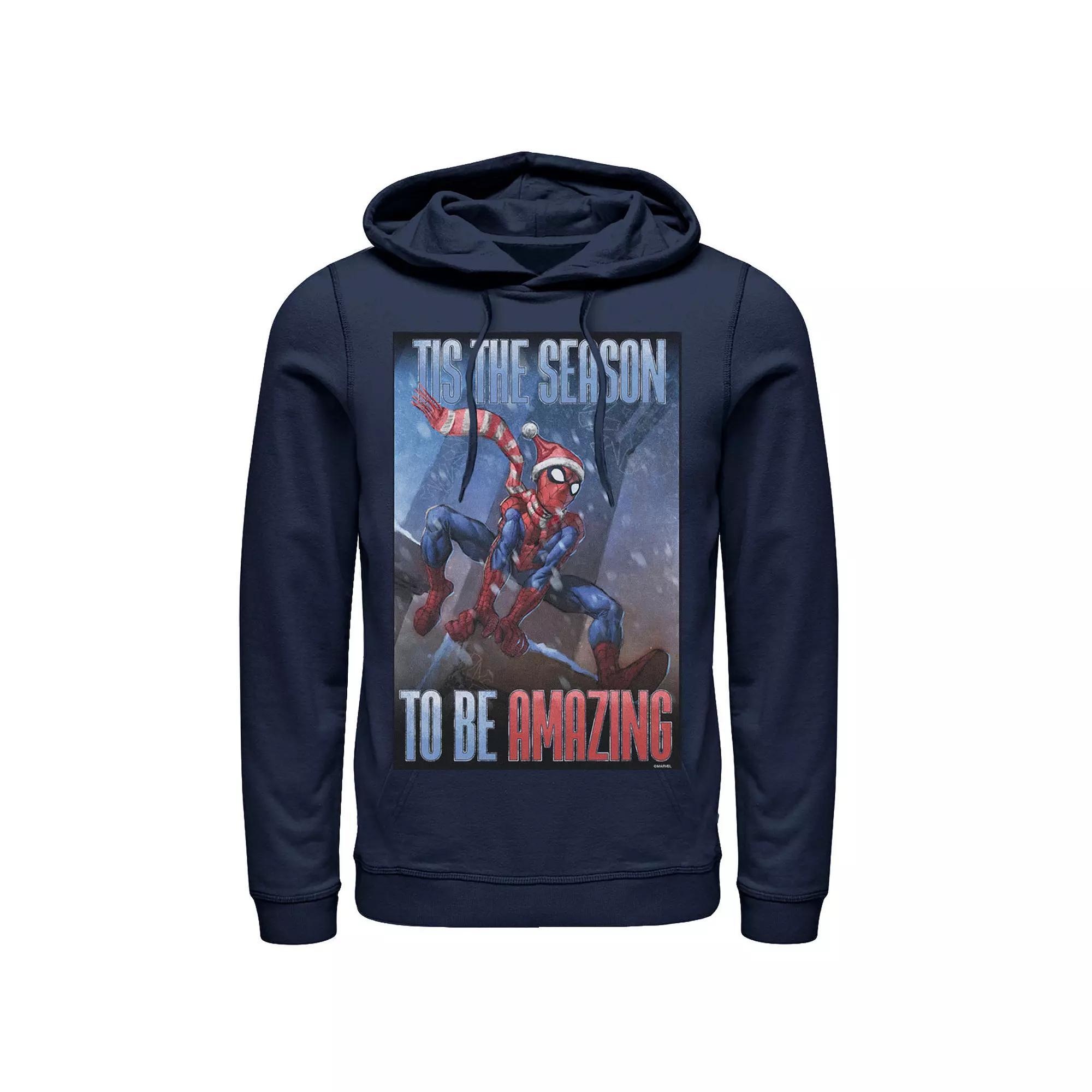 Men's Marvel Spider-Man 'Tis The Season To Be Amazing Hoodie,  Product Image