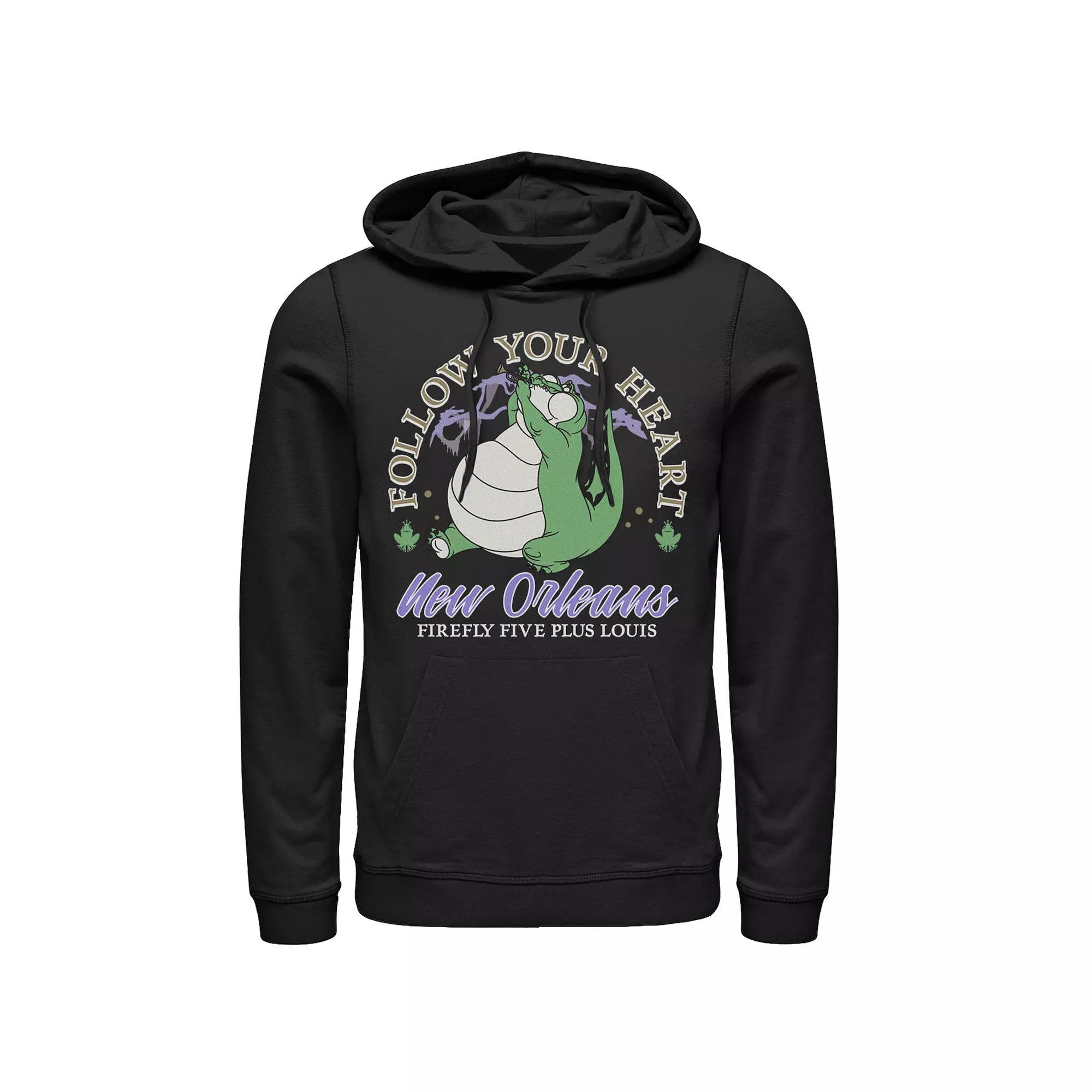 Men's Disney Princess And The Frog Louis Follow Your Heart Hoodie,  Product Image