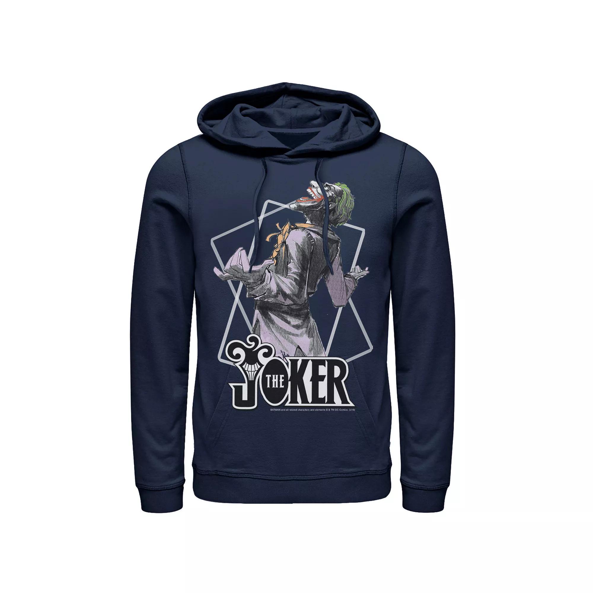 Men's DC Comics The Joker Card Outline Hoodie,  Product Image