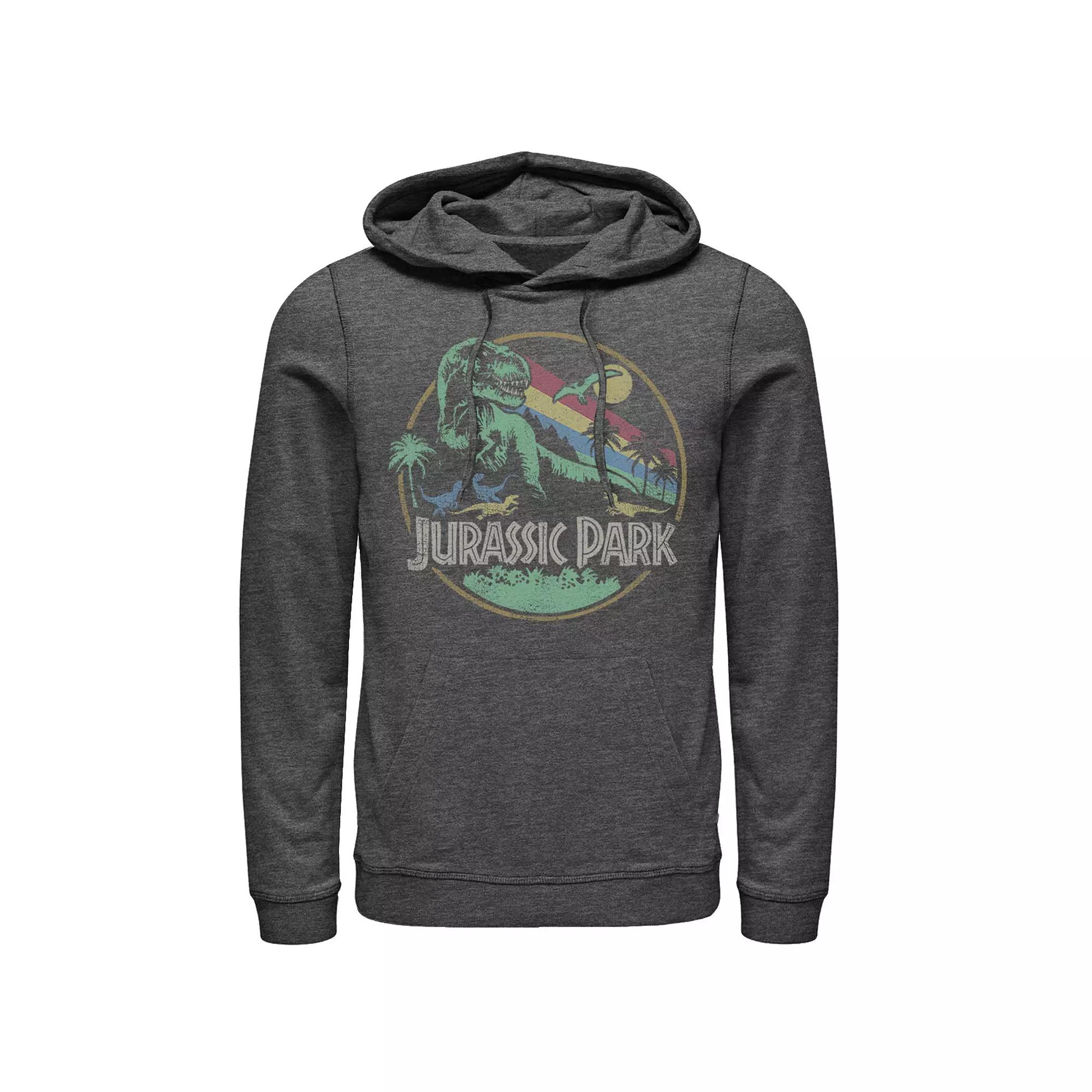 Men's Jurassic Park Retro Circle Hoodie,  Product Image
