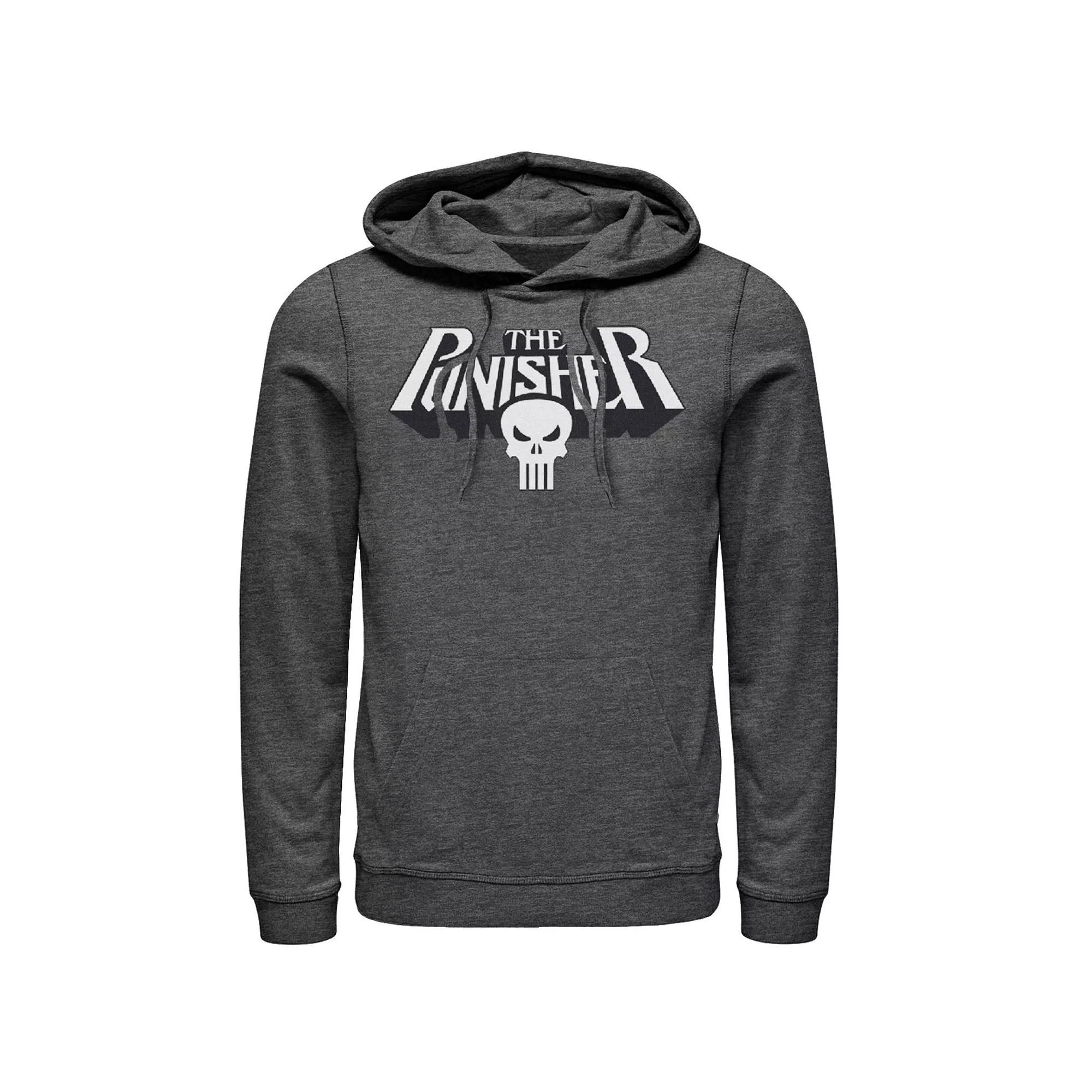 Men's Marvel The Punisher Retro Classic Logo Clean Graphic Hoodie,  Product Image