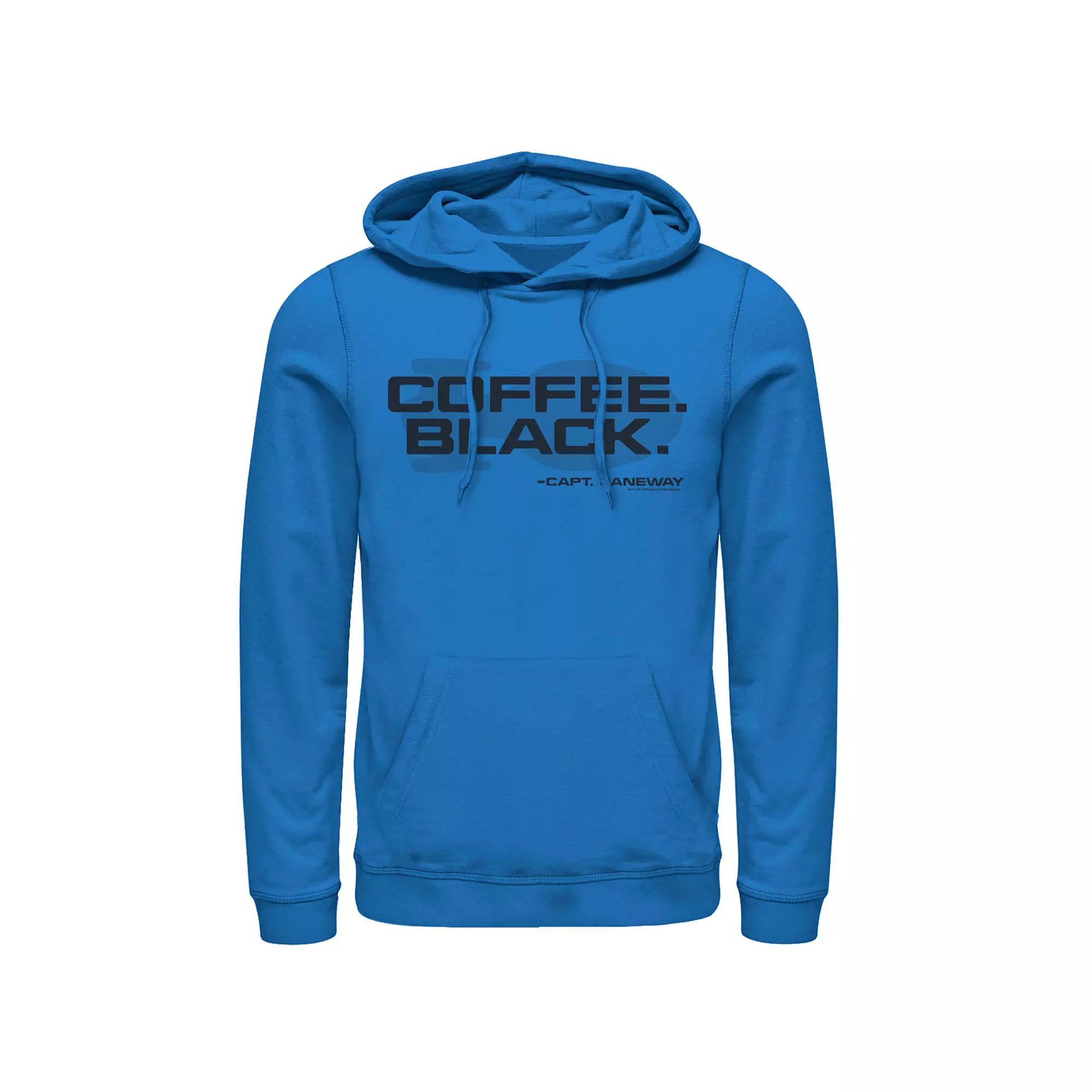 Men's Star Trek Voyager Coffee Black Capt. Janeway Hoodie,  Product Image