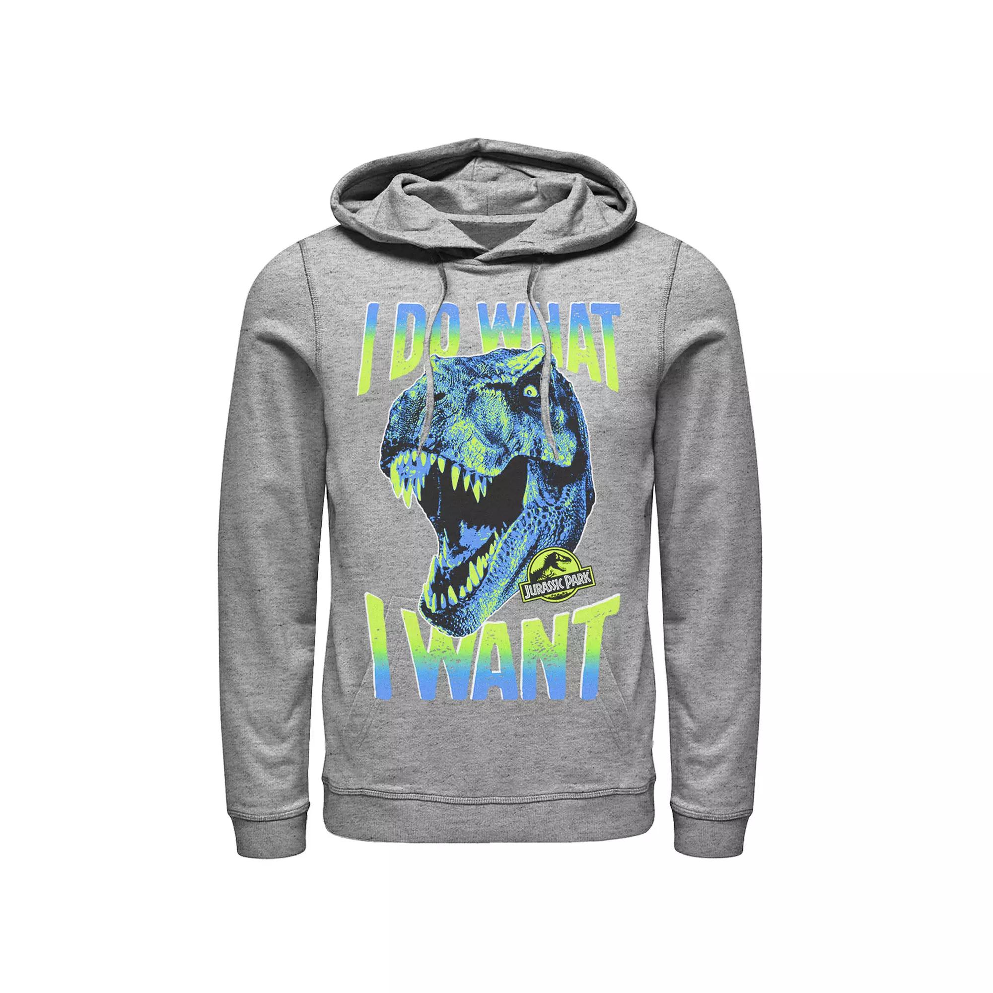 Men's Jurassic Park T-Rex I Do What I Want Graphic Pullover Hoodie,  Product Image