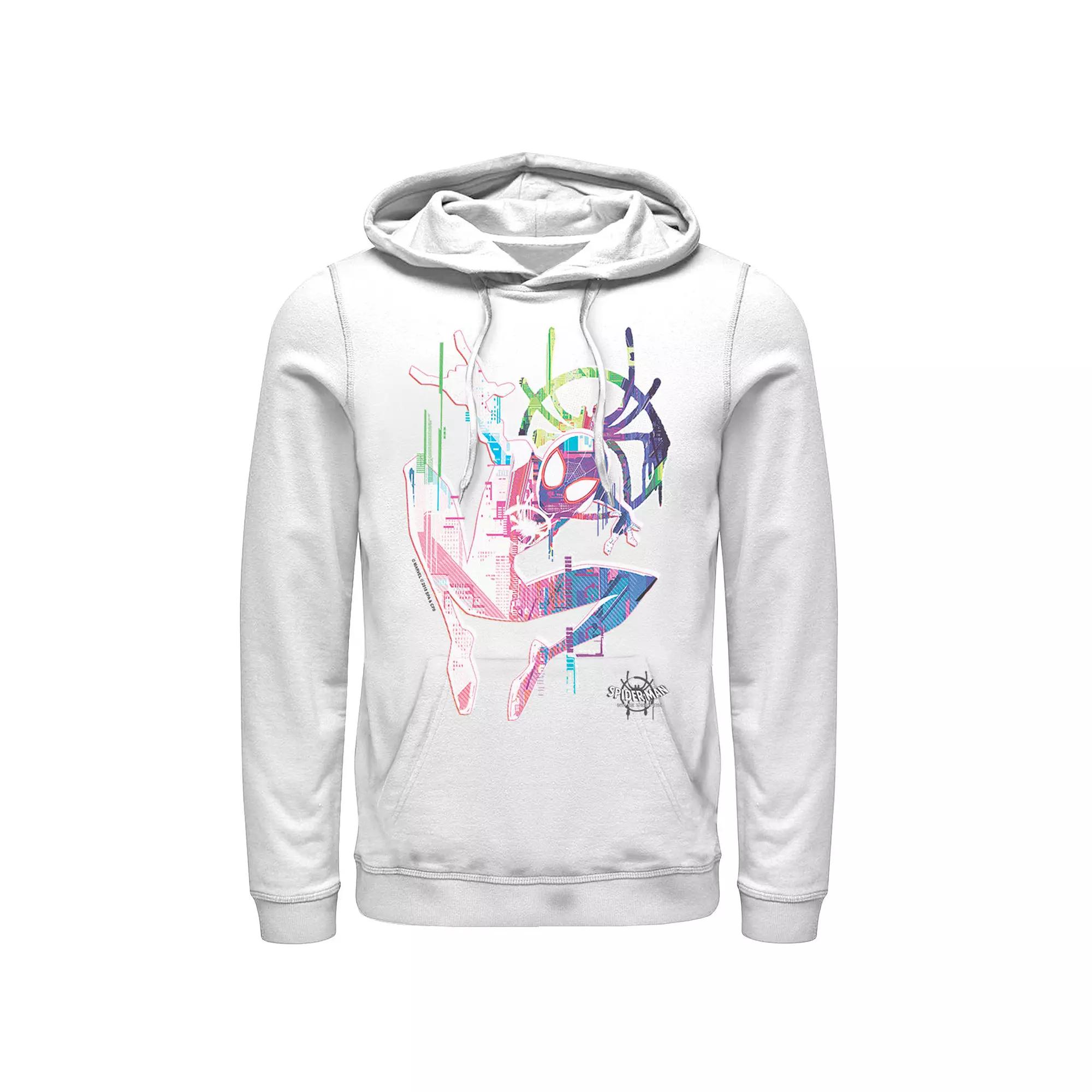 Men's Marvel Spiderverse Watercolor Spidey Pose Graphic Hoodie,  Product Image