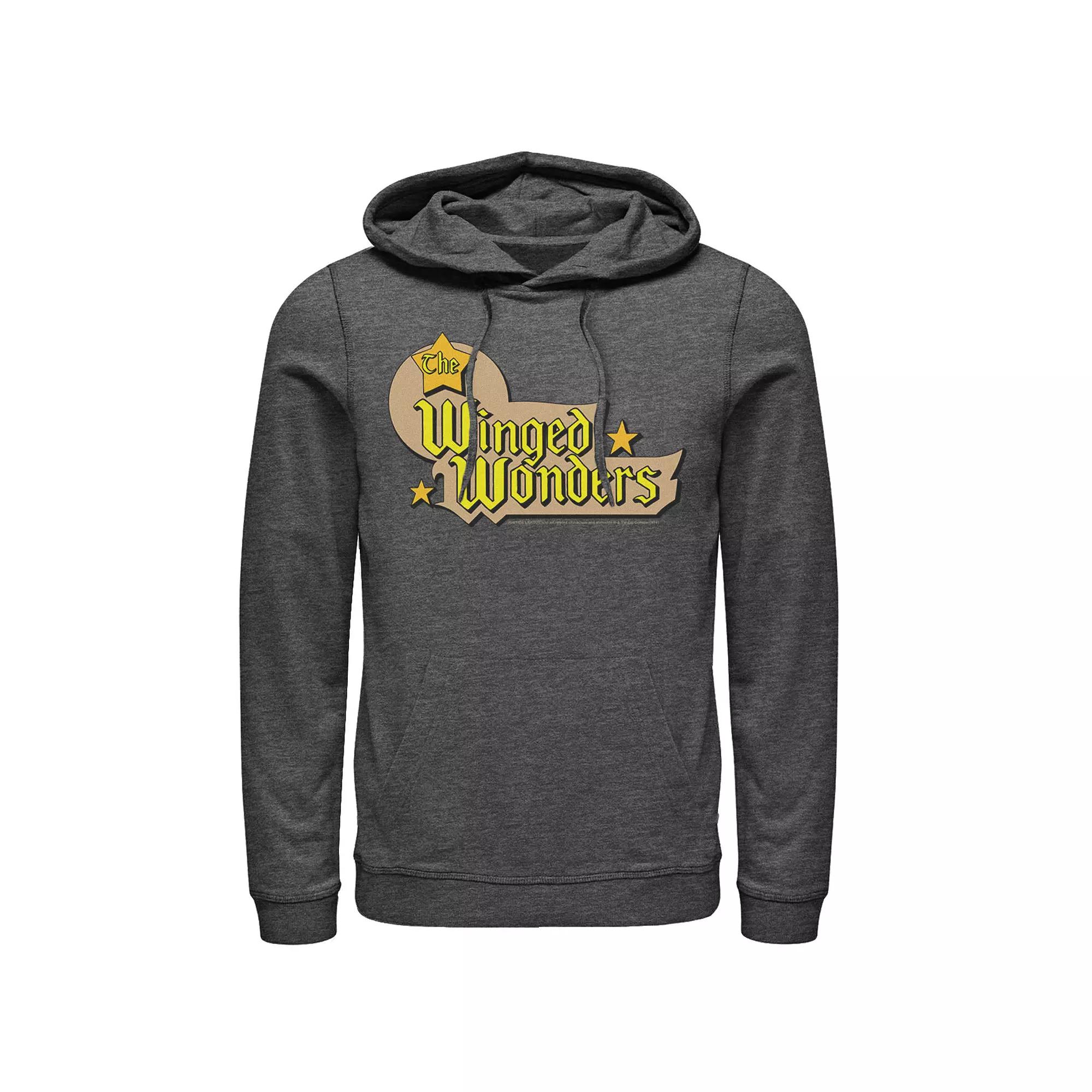 Men's DC Comics The Winged Wonders Text Logo Hoodie,  Product Image