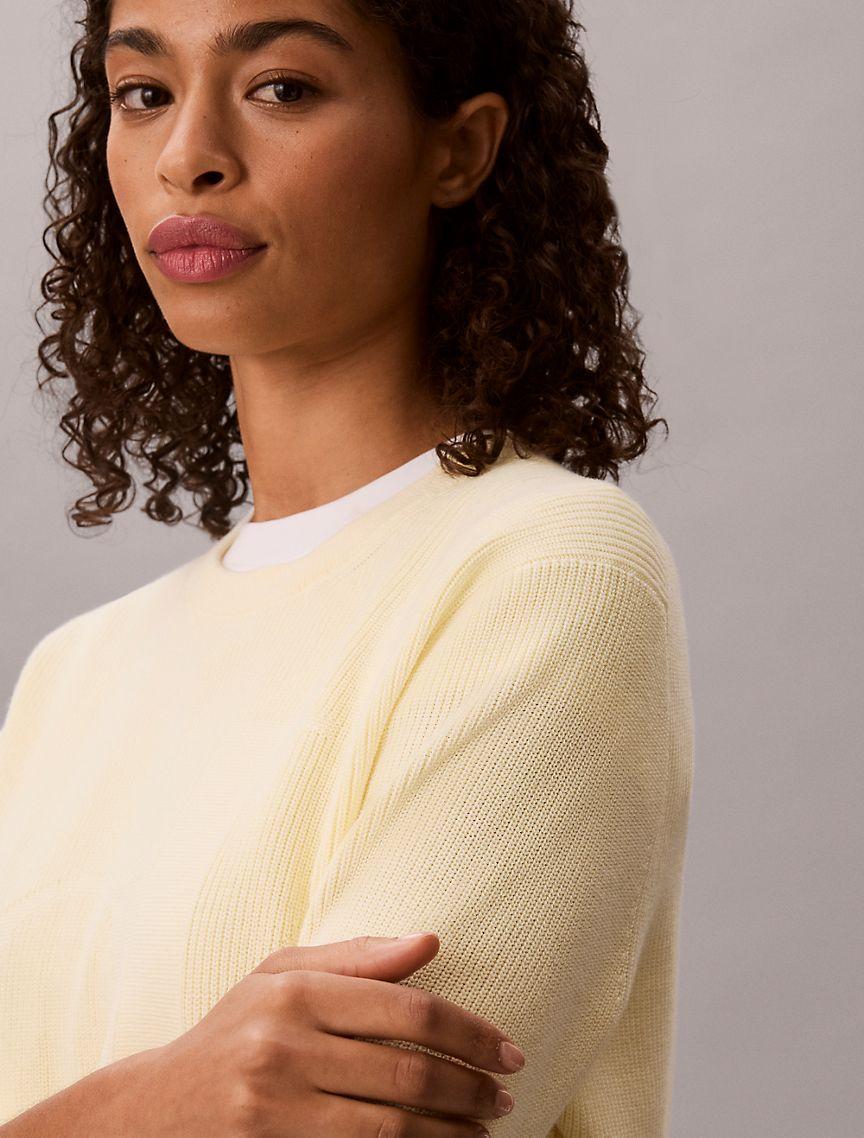 Smooth Cotton Monogram Sweater Product Image