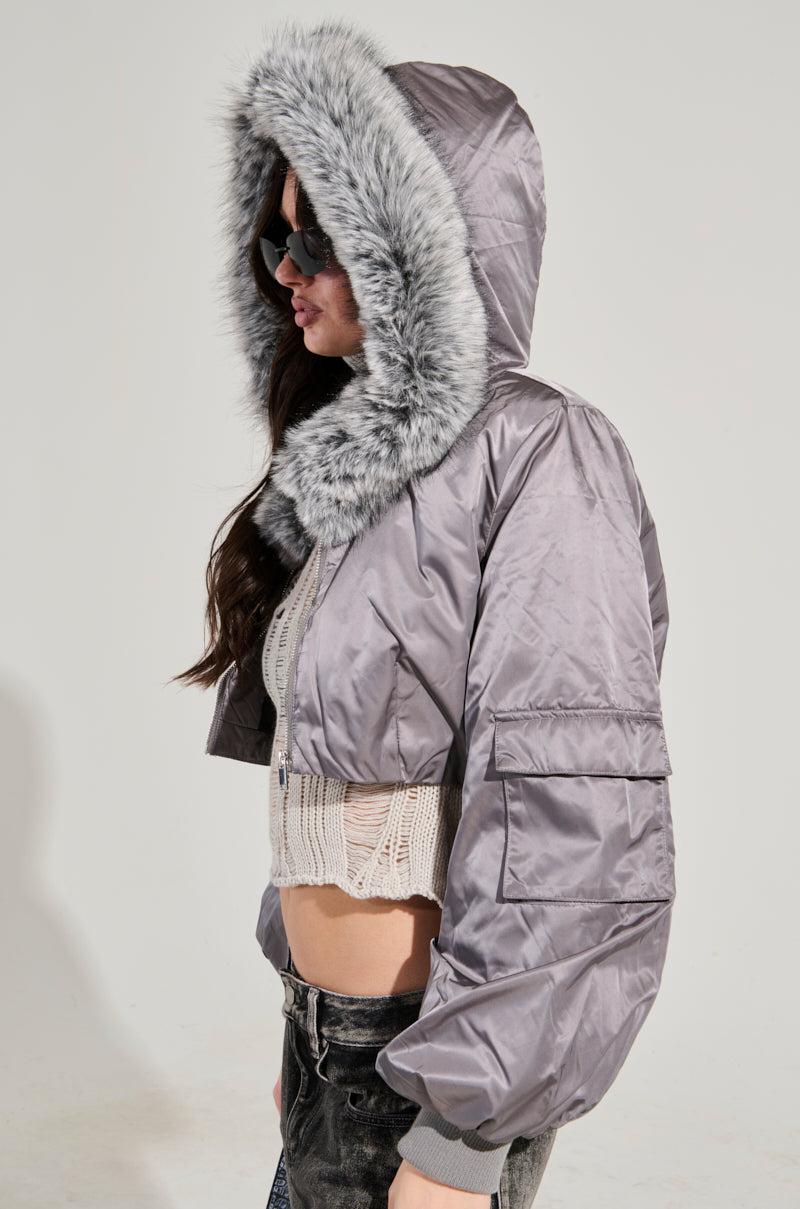 ITTY BITTY CROPPED BOMBER Product Image