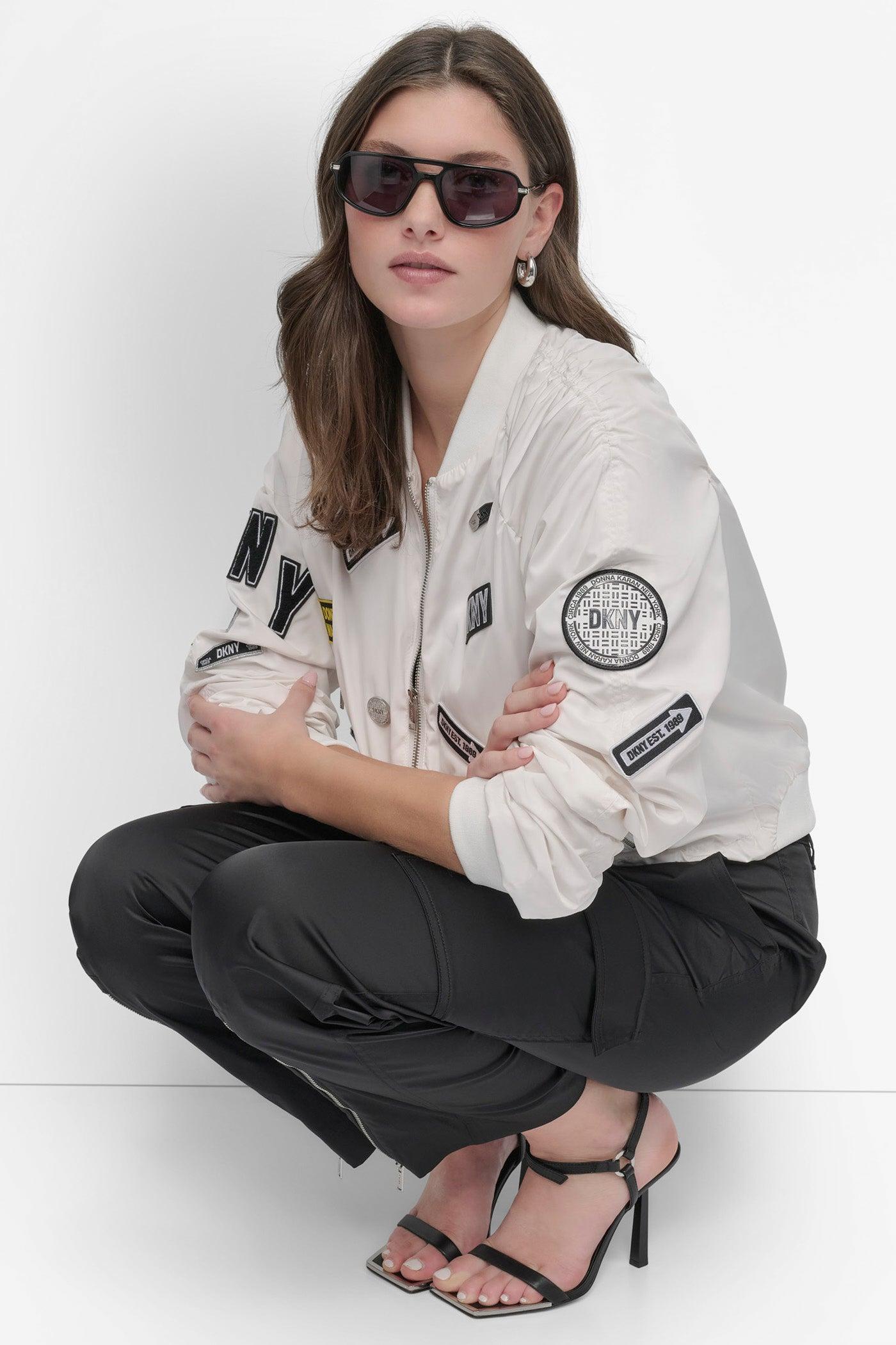 CROPPED EMBELLISHED BOMBER JACKET Product Image