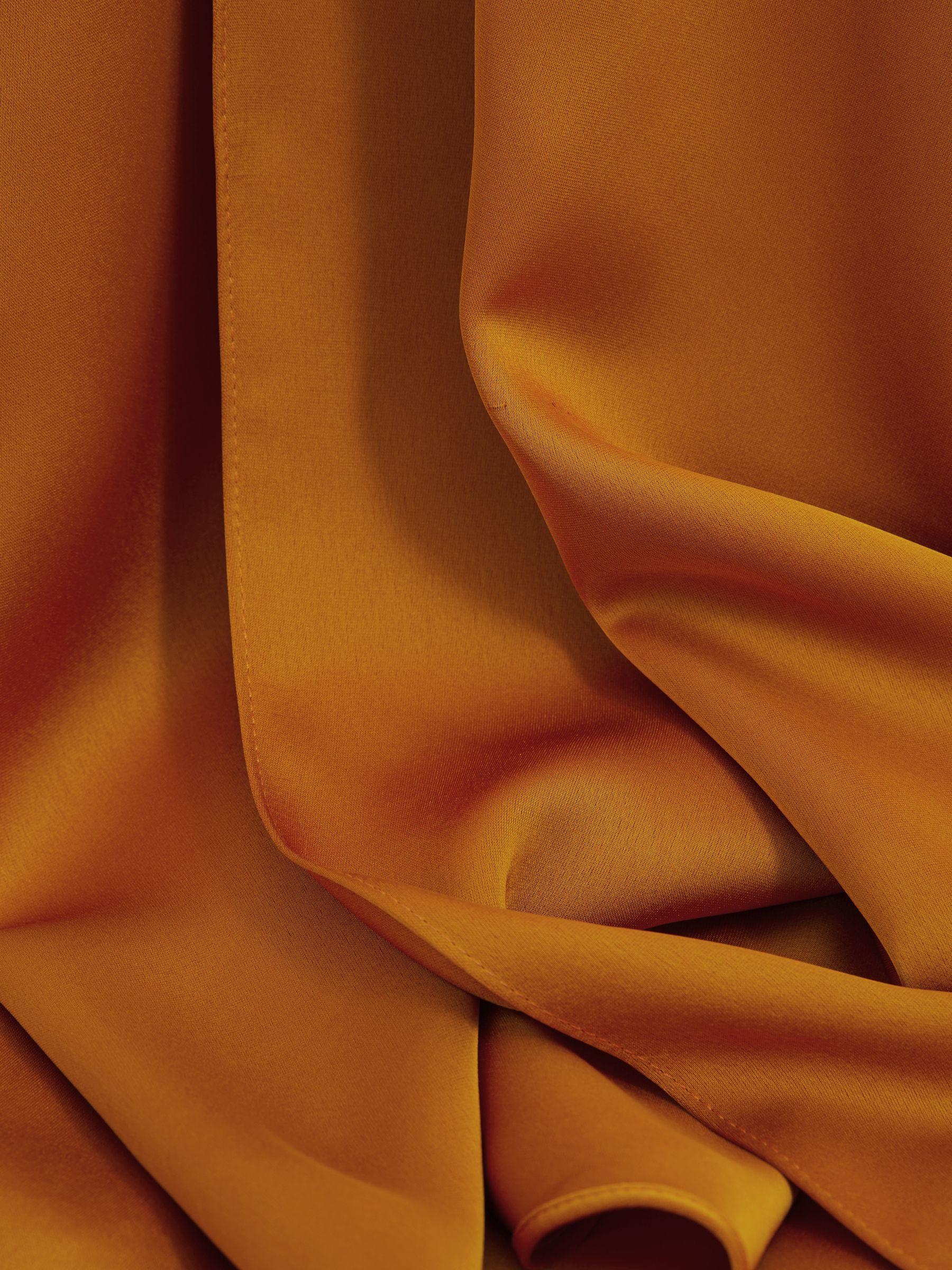 Halston Halter Cape Maxi Dress in Mustard Product Image