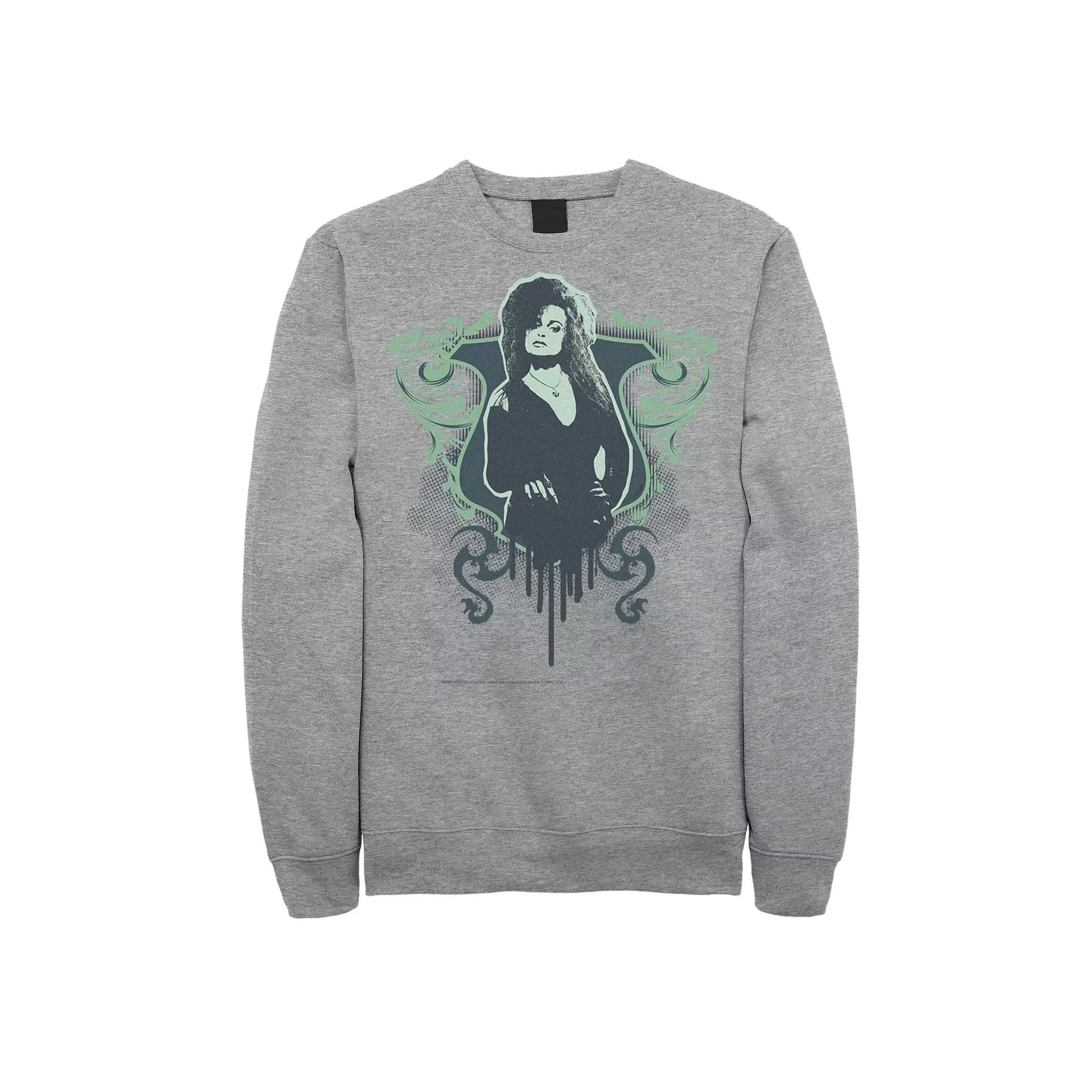 Men's Harry Potter Bellatrix Lestrange Dripping Portrait Fleece Graphic Pullover,  Product Image