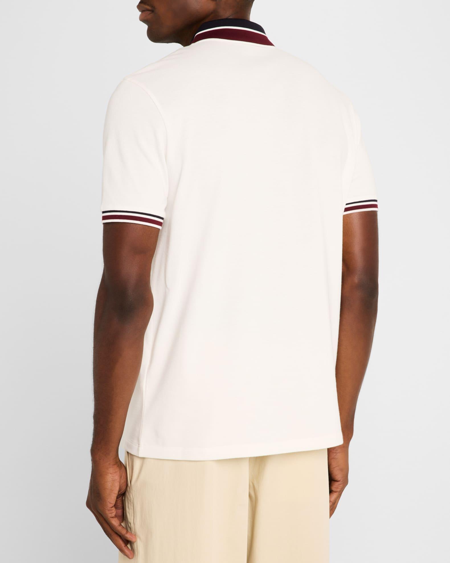 Men's Pique Stripe Polo Shirt Product Image