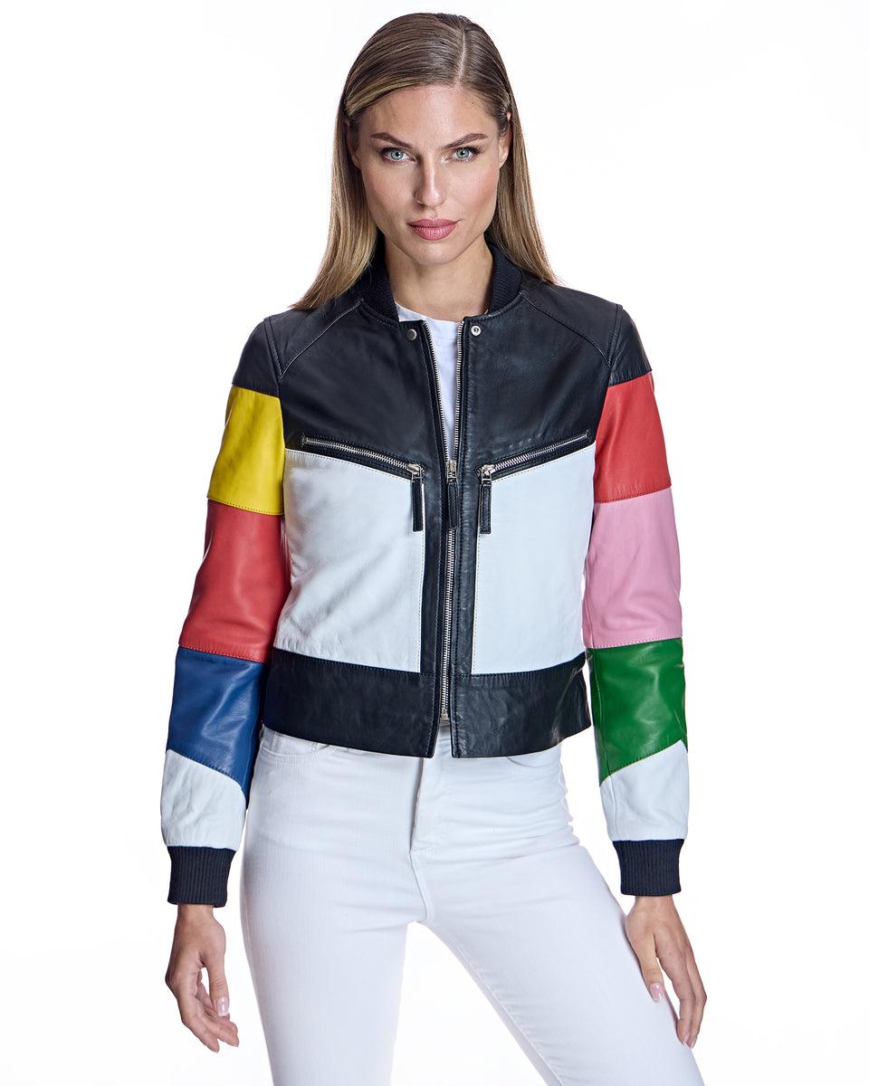Leather Racing Jacket Product Image