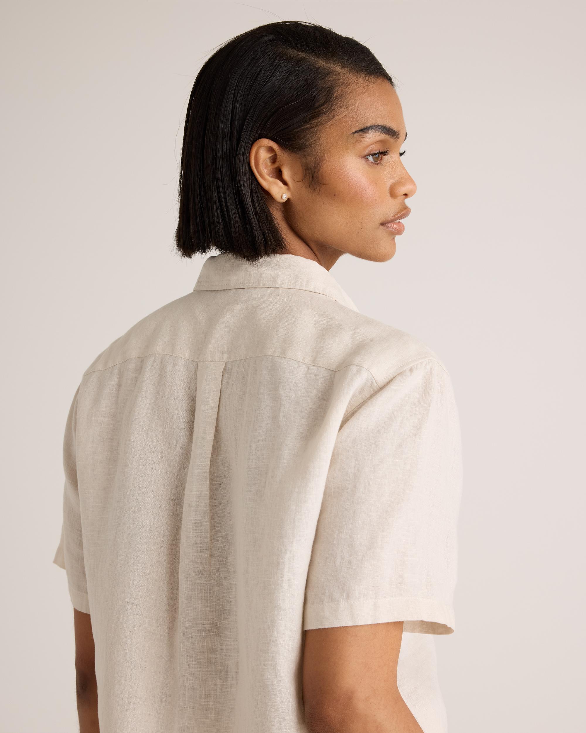 Quince | Women's 100% European Linen Shorts Pajama Set Product Image