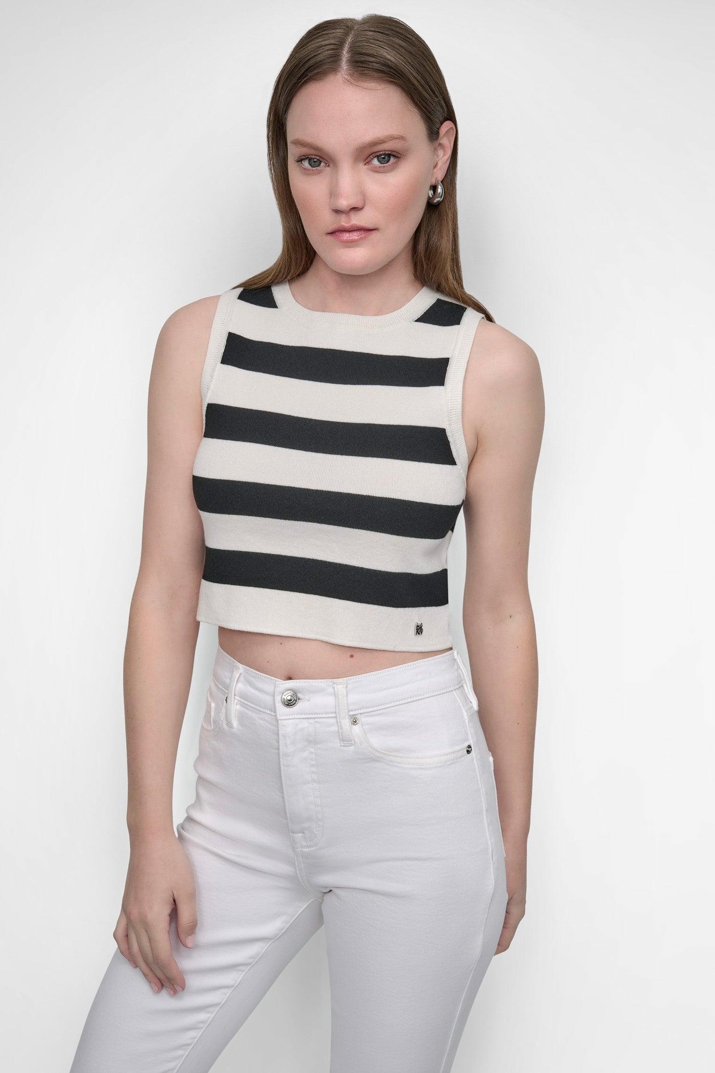 CROPPED JACQUARD SWEATER Product Image