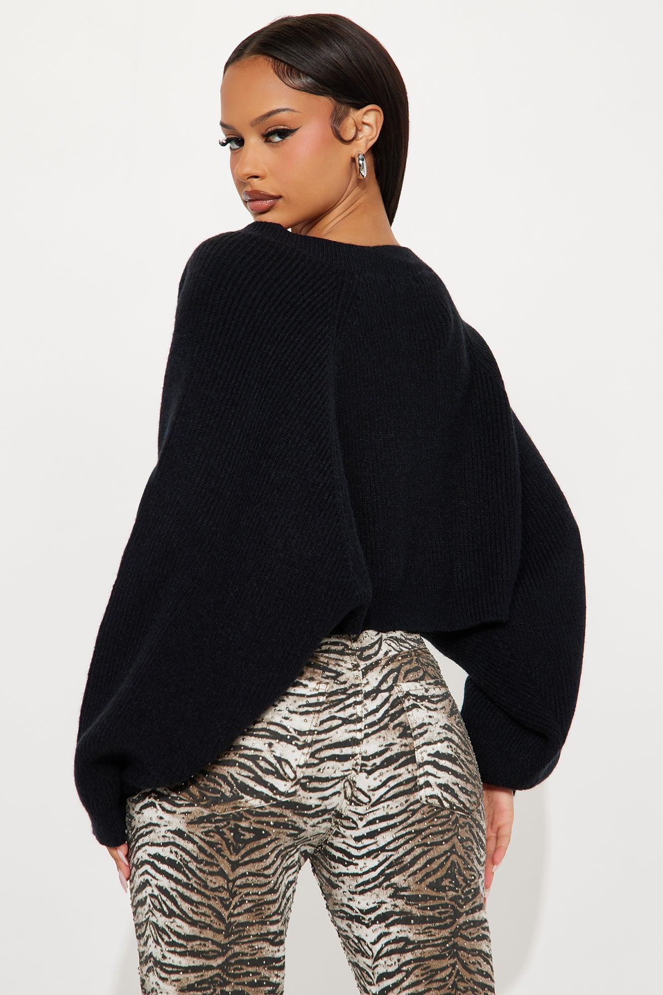 Whatever She Wants Cardigan - Black Female Product Image