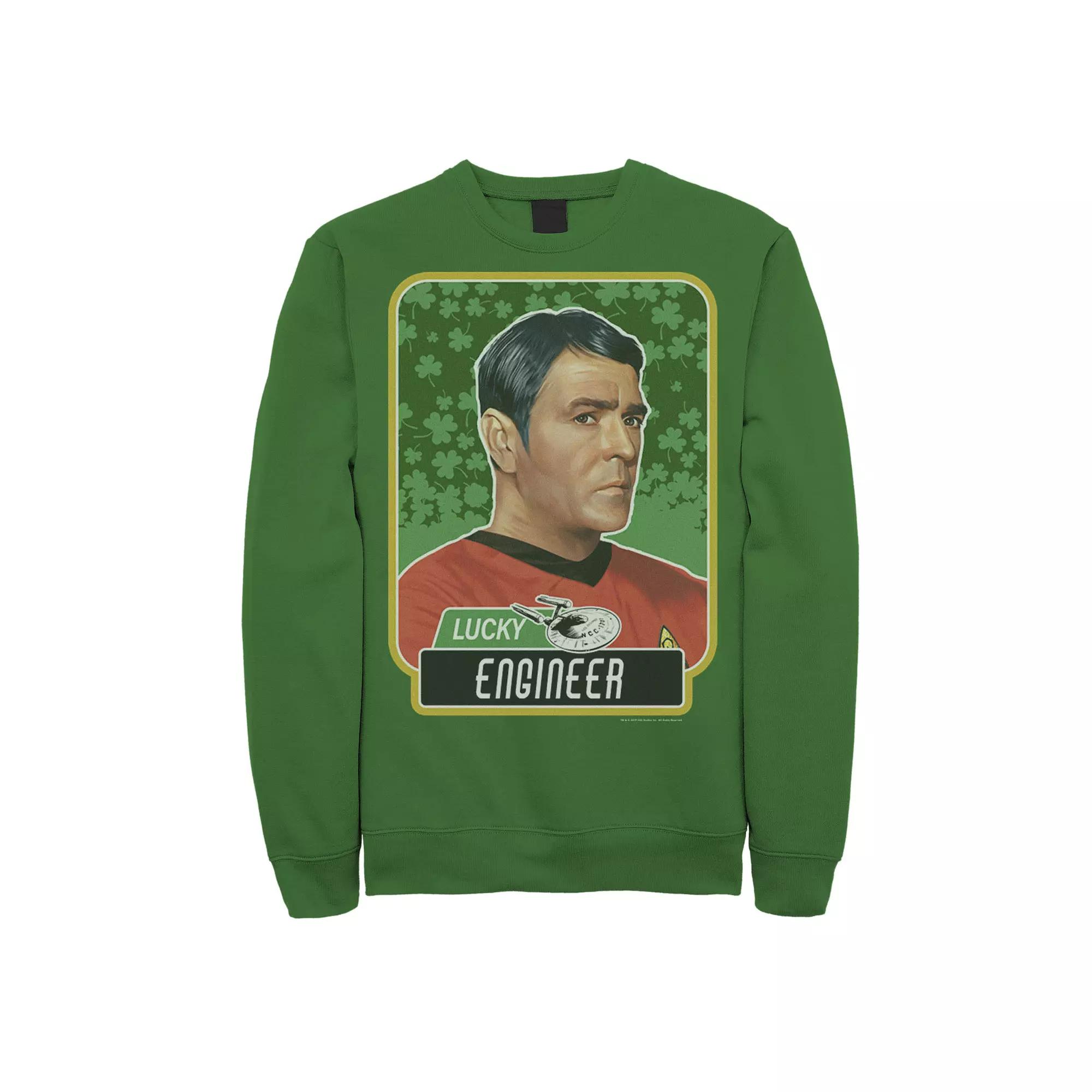 Men's Star Trek Next Generation St. Patty's Scotty Sweatshirt, Size: XL, Kelly Product Image