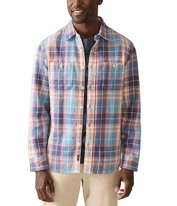 Faherty The Surf Flannel Long Sleeve Woven Shirt Product Image