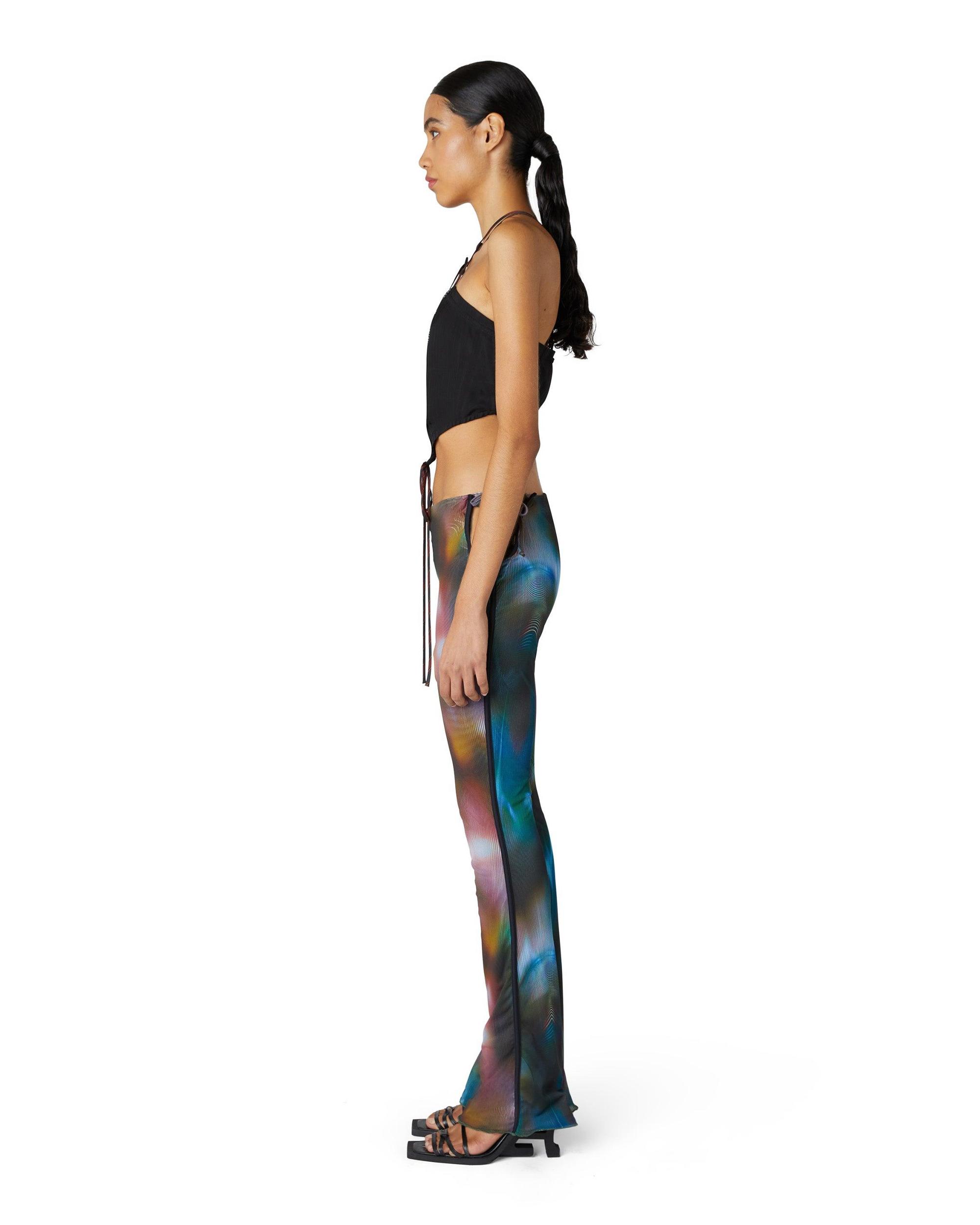 Interlude Mesh Flared Trousers Female Product Image