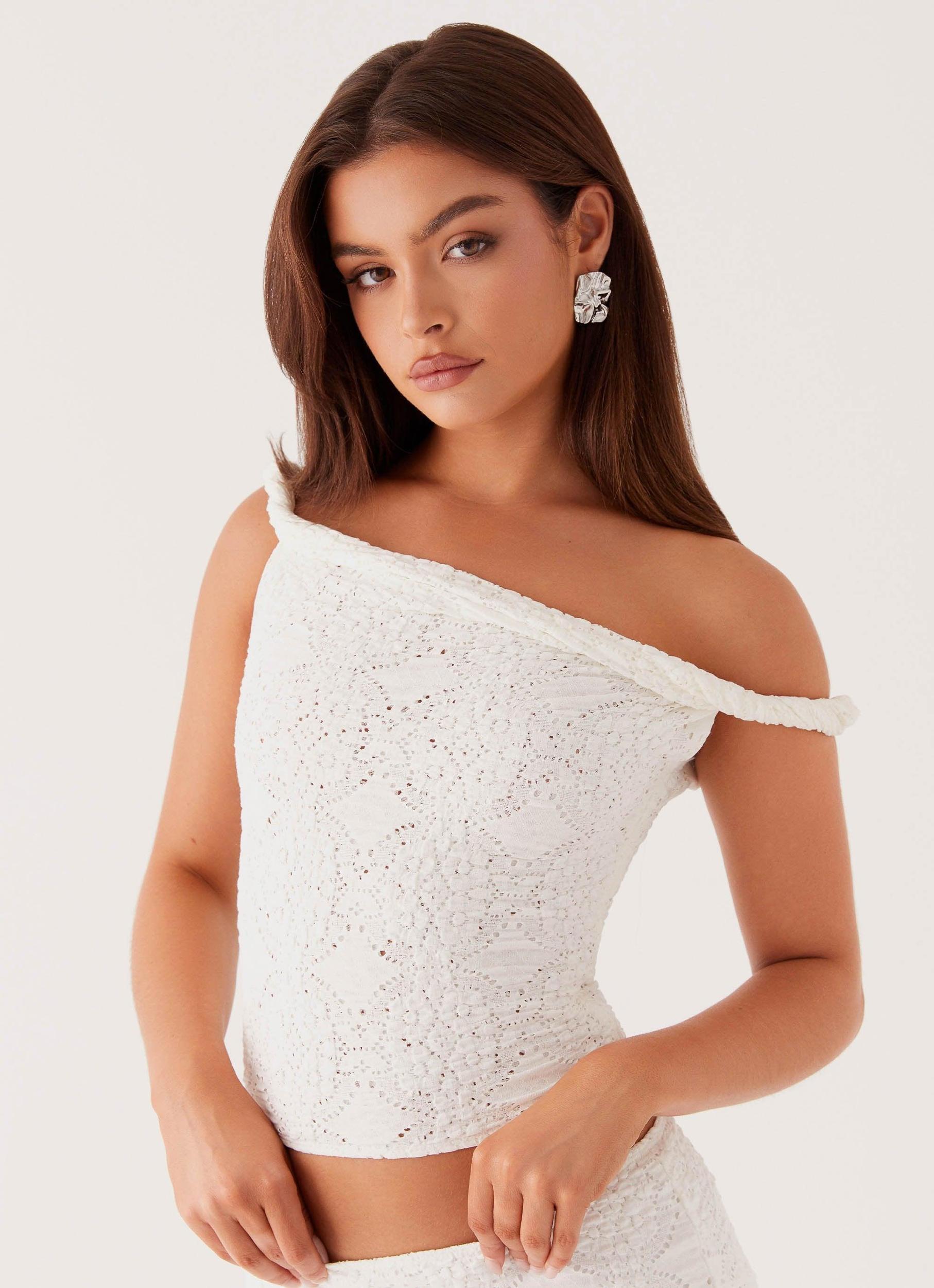 Diamond Sky Top - White Product Image