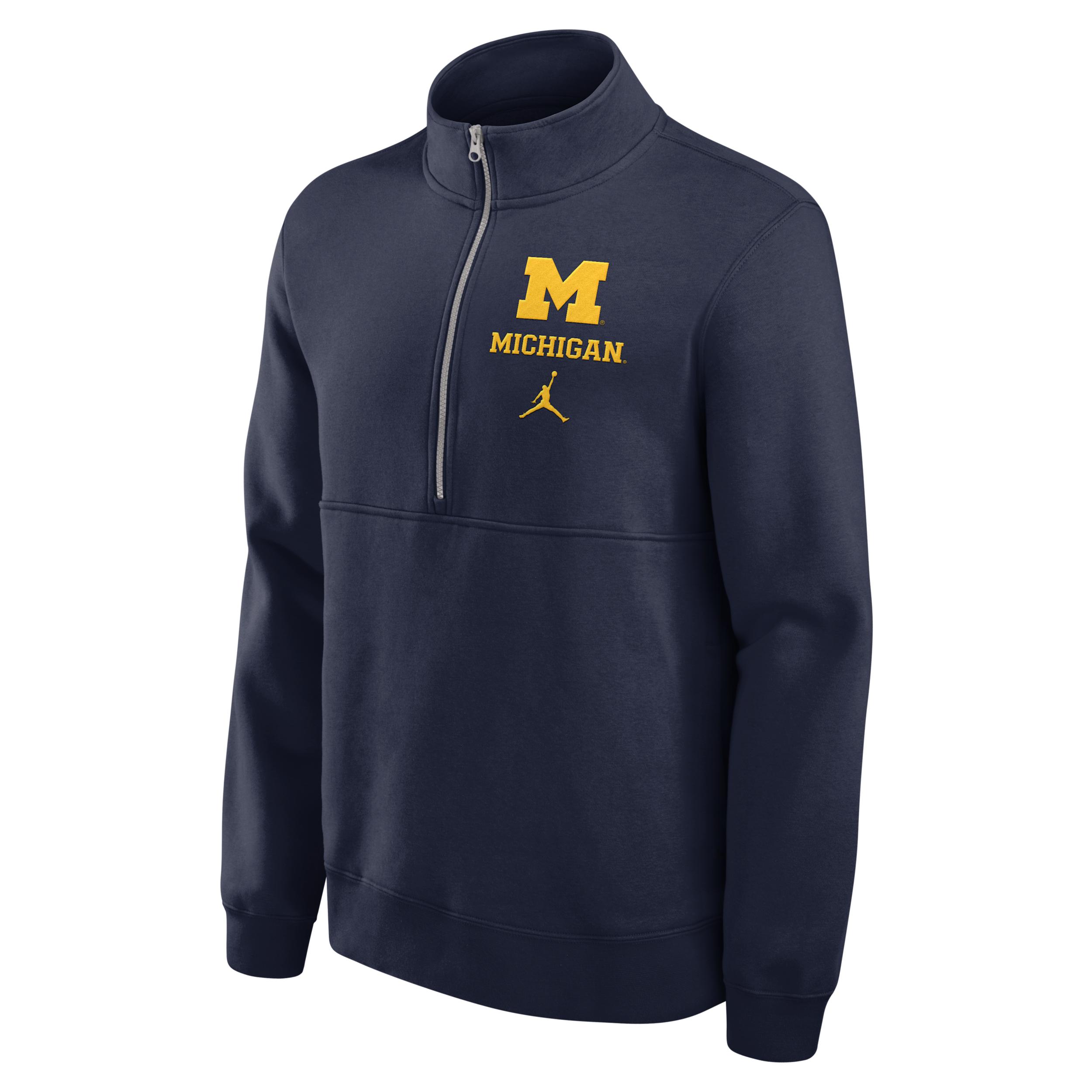 Mens Michigan Wolverines Primetime Club Jordan College 1/2-Zip Crew | 0JJW41SMWN-4V0 Product Image