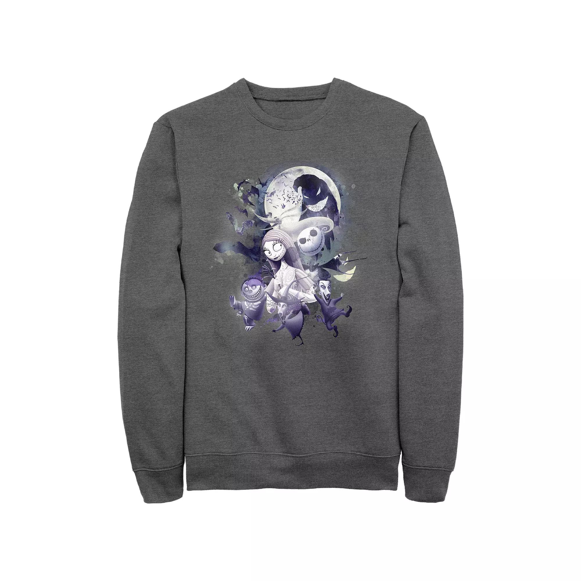 Disney's The Nightmare Before Christmas Glowy Full Moon Men's Graphic Fleece,  Product Image