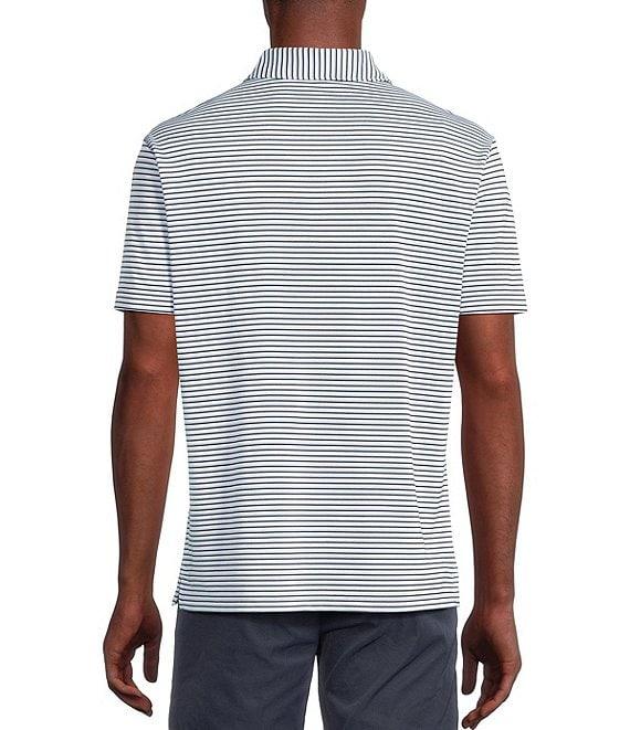 Cremieux Blue Label Performance Stretch Striped Short Sleeve Polo Shirt Product Image