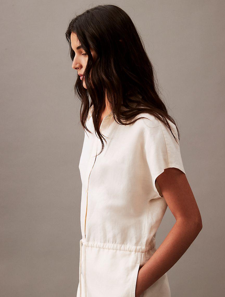 Linen Blend Romper Product Image