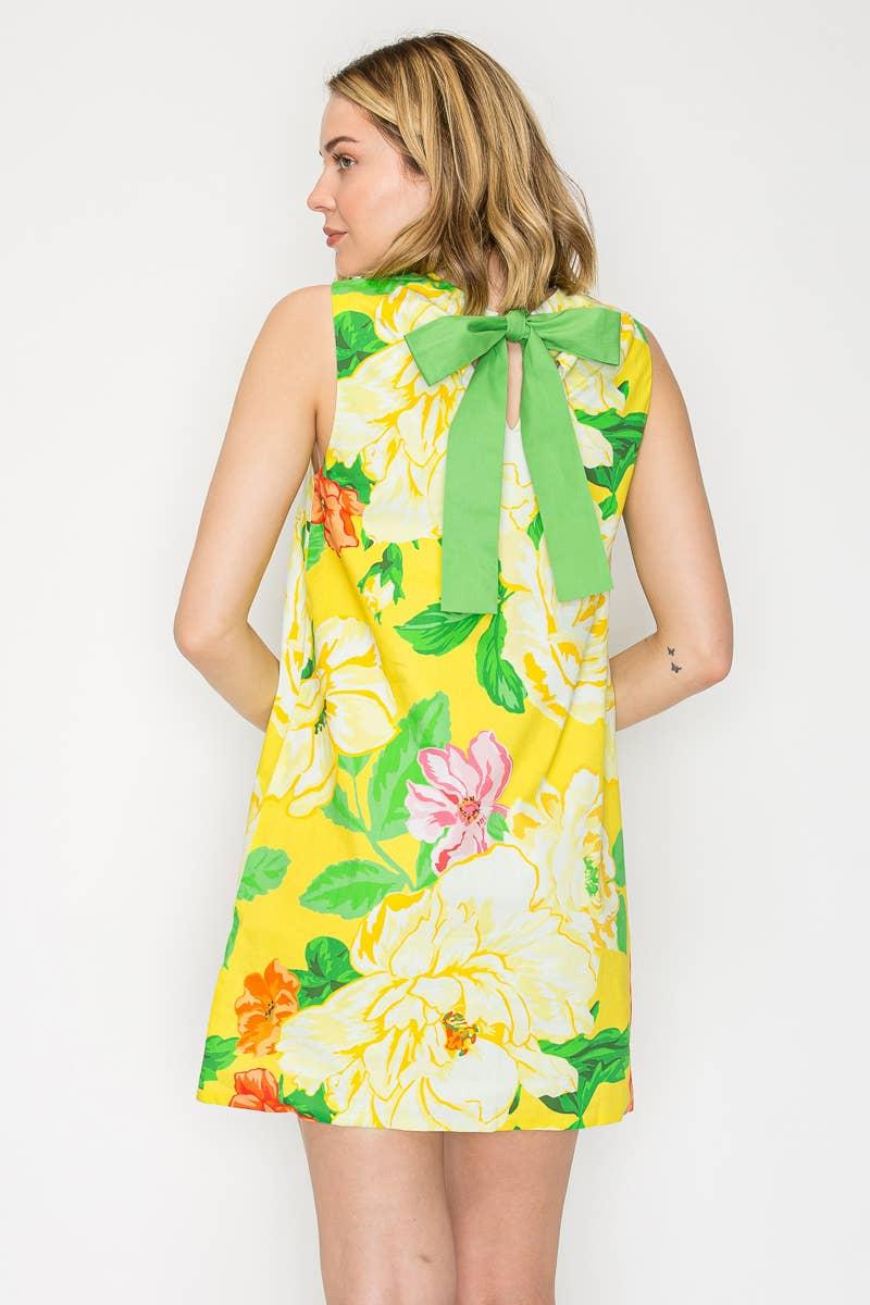 Sunny Lemon Mini Shift Dress Product Image