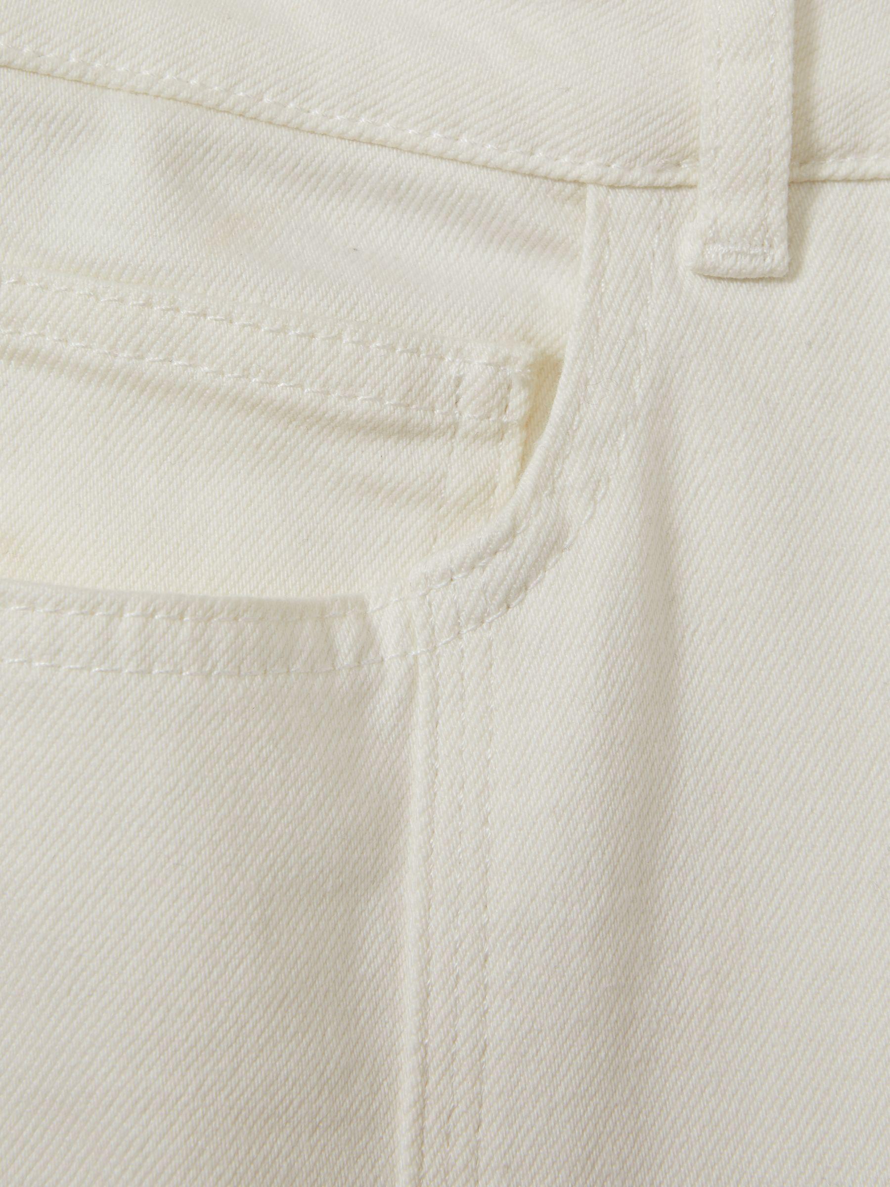 Petite Flared Front Seam Jeans in Ecru Product Image