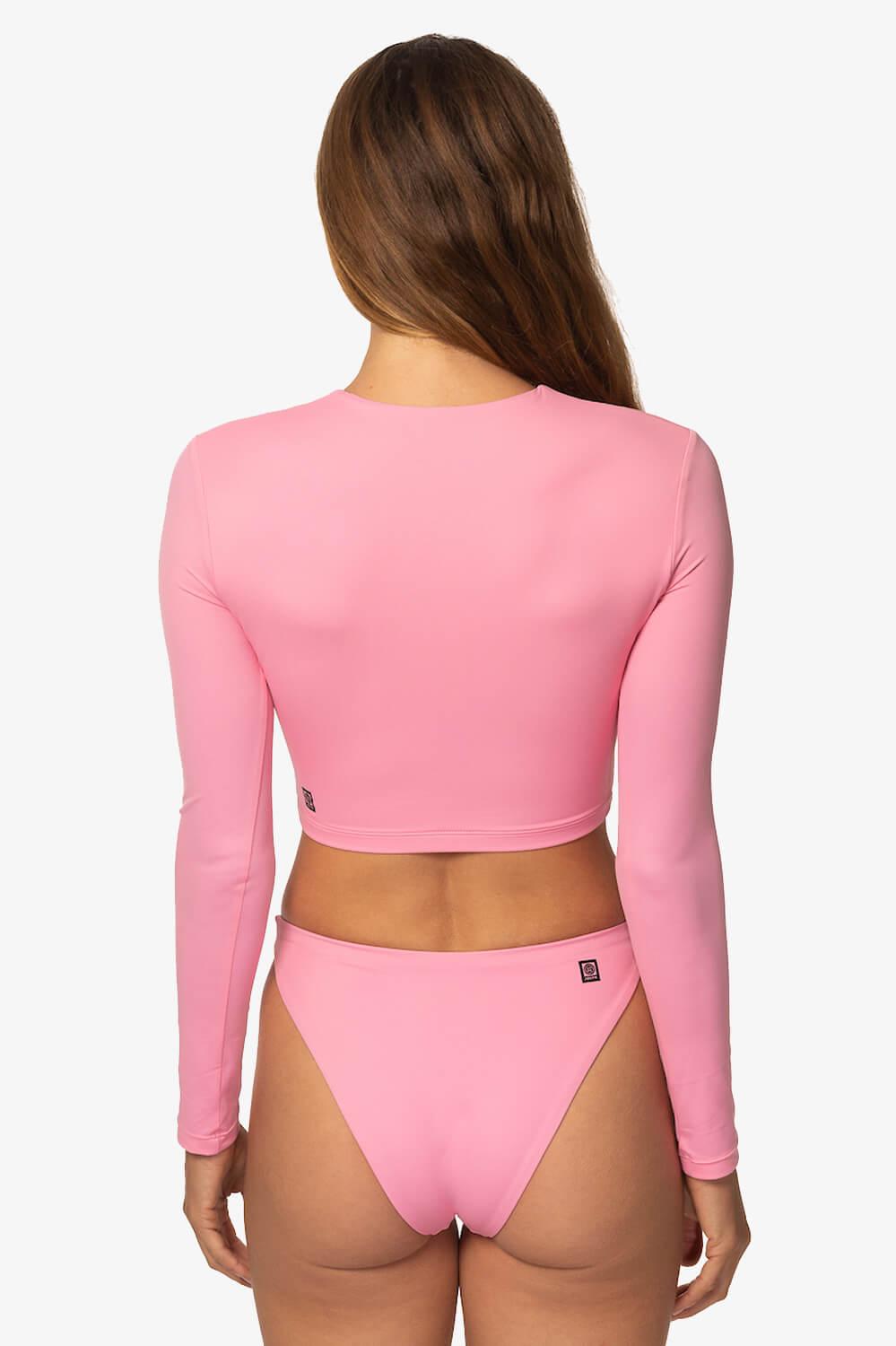 Taranaki Long Sleeved Crop Cut-Out Rashguard - Dazzle Female Product Image
