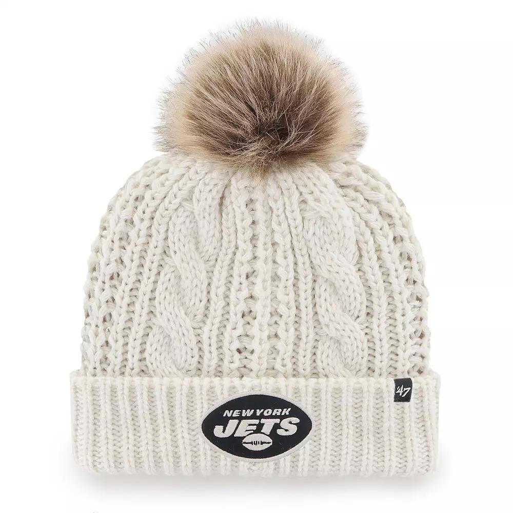 Women's '47 Cream New York Jets Meeko Cuffed Knit Hat, Beige Product Image