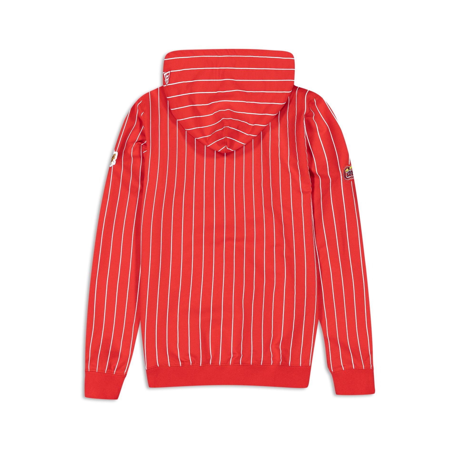 Philadelphia Phillies Logo Select Pinstripe Hoodie Male Product Image