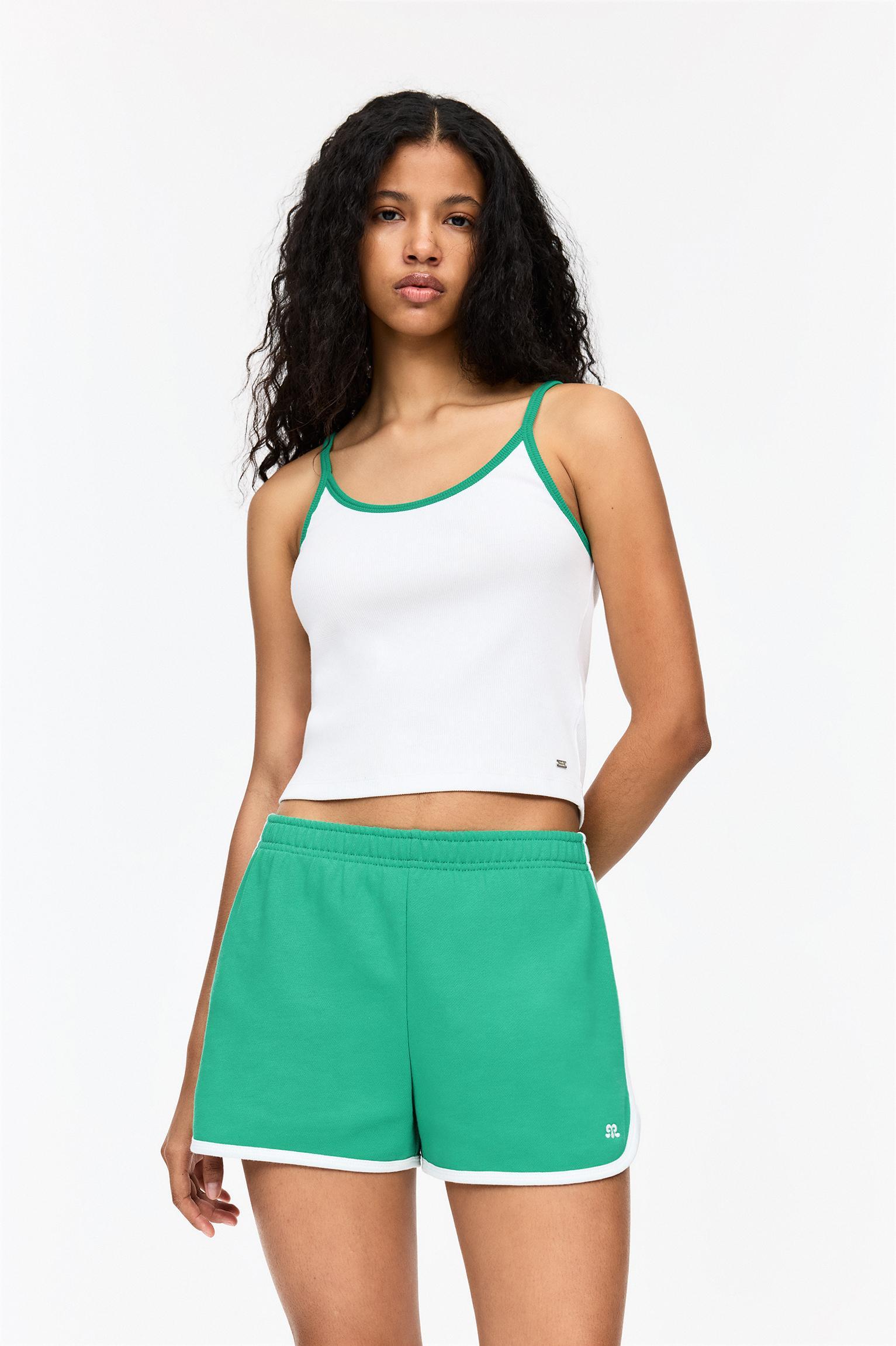 Strappy top with contrast trims Product Image