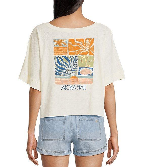 Roxy Sea Glass Short Sleeve Cropped T-Shirt Product Image