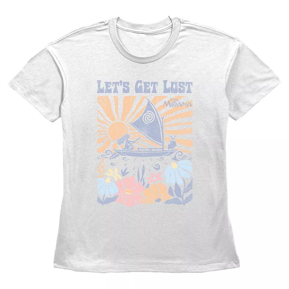 Disney's Moana Let's Get Lost Sailing Women's Graphic Tee,  Product Image