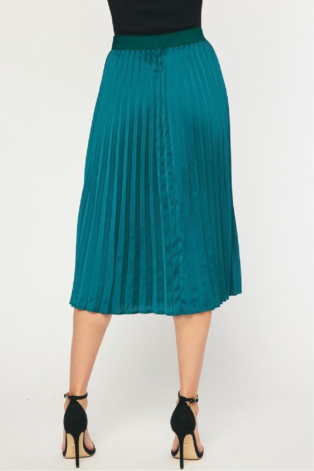Pleated Midi Skirt Product Image