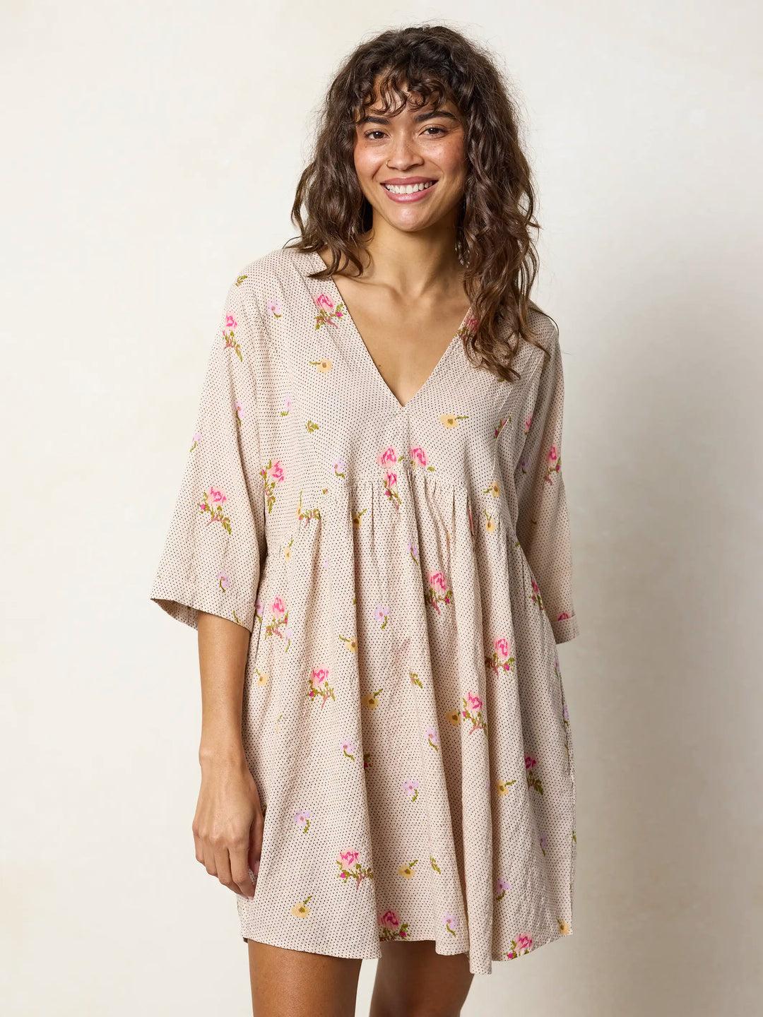 Stella V-Neck Mini Dress Product Image