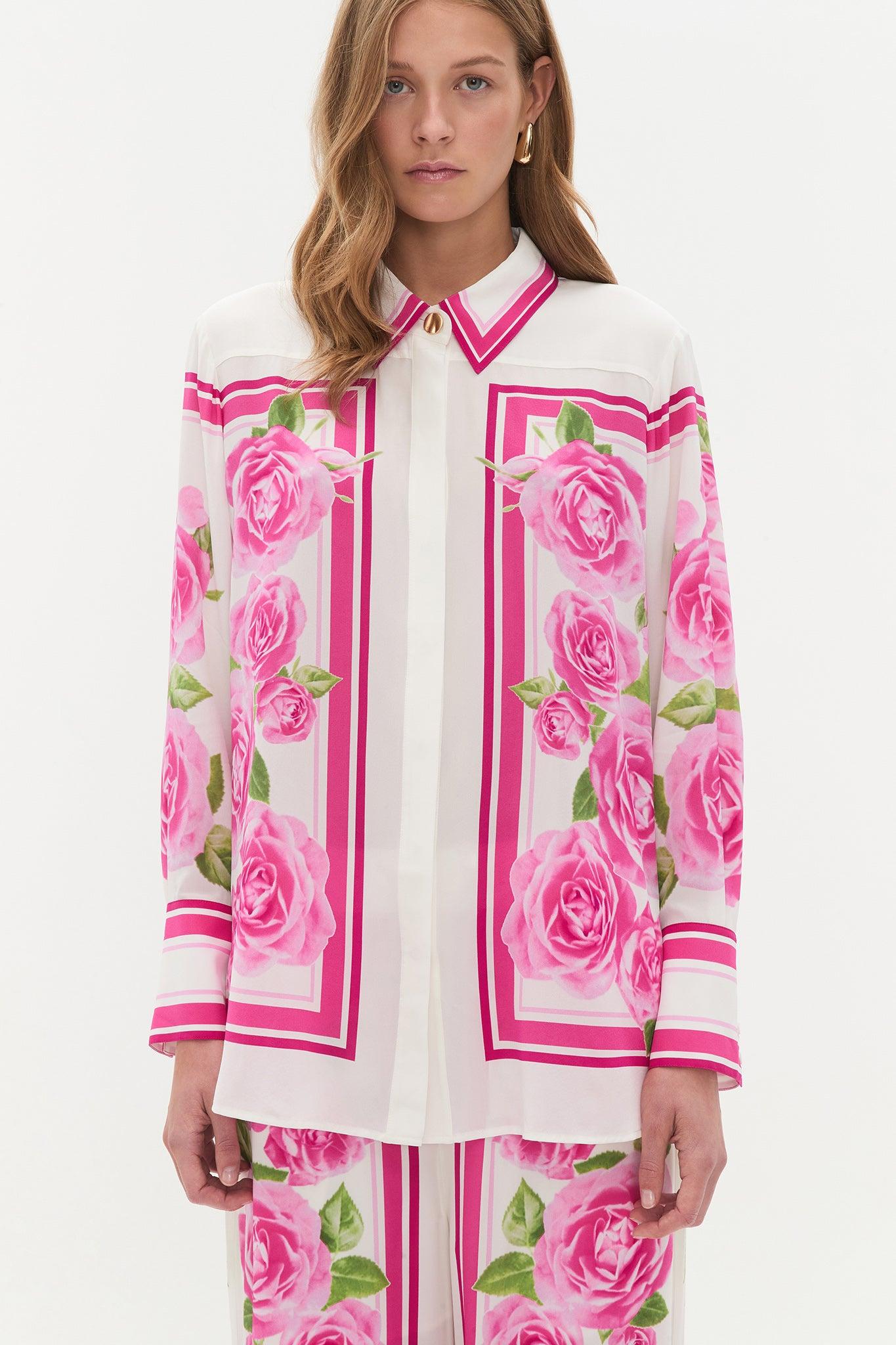 Atomic Silk Shirt-BLUE SHIBORI / 4 Product Image